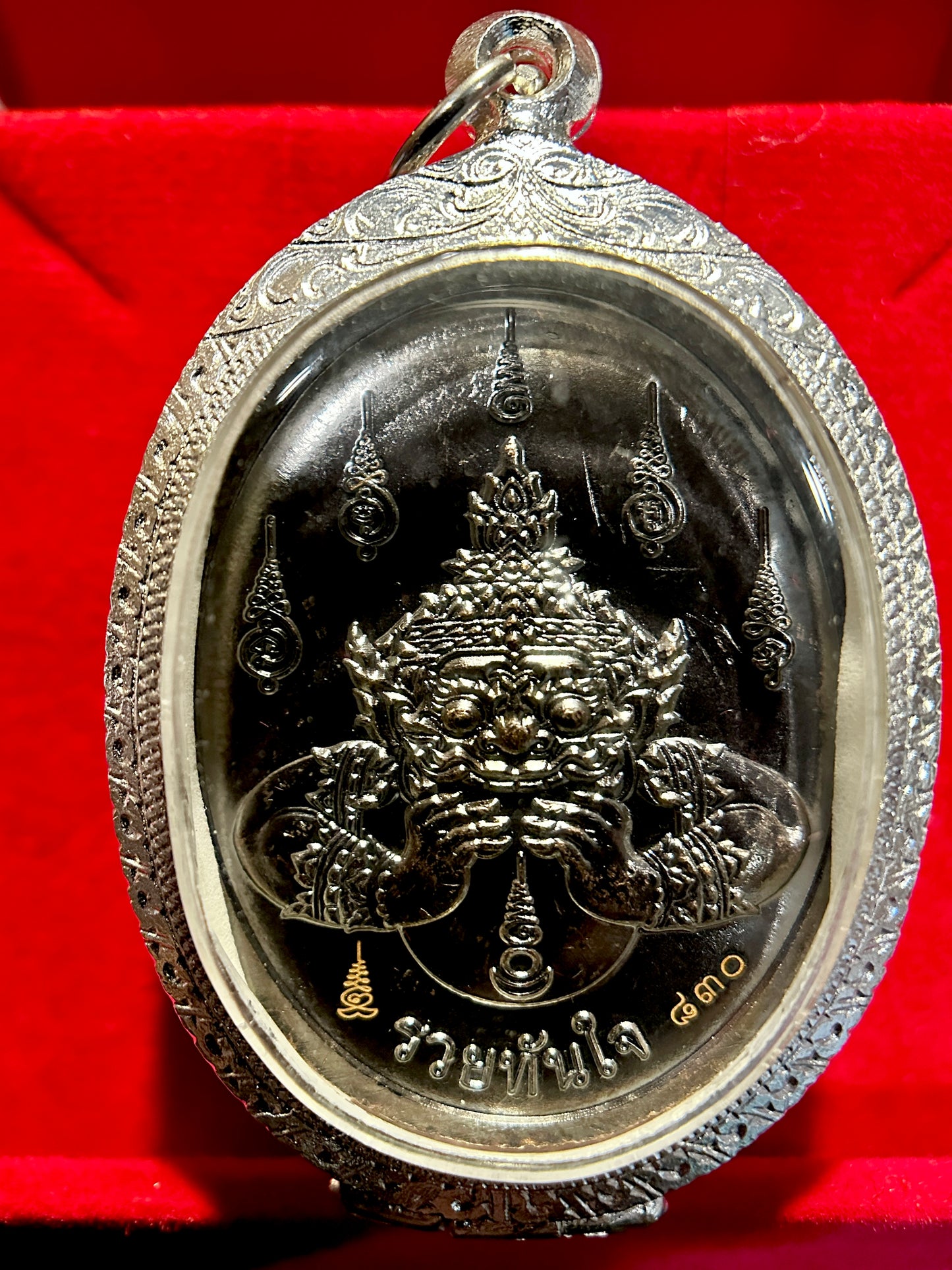 Phra Narai & Garuda with Rahu (Silver Guardian Edition)
