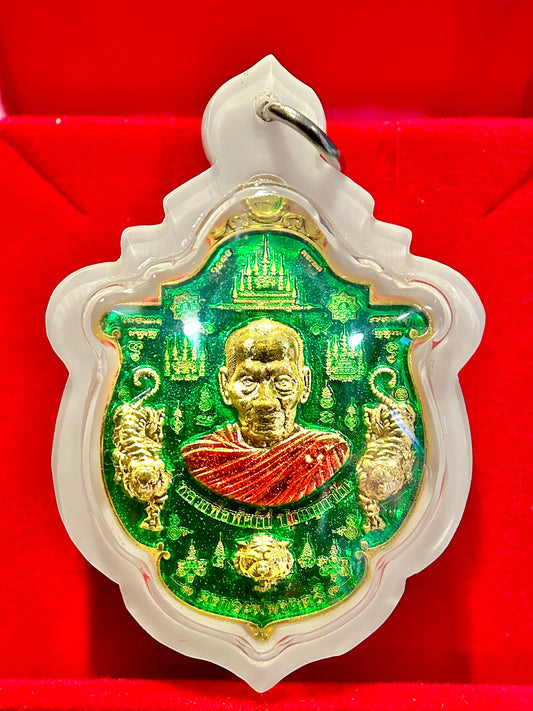 Luang Phor Phat Tiger Power (Green/Gold)