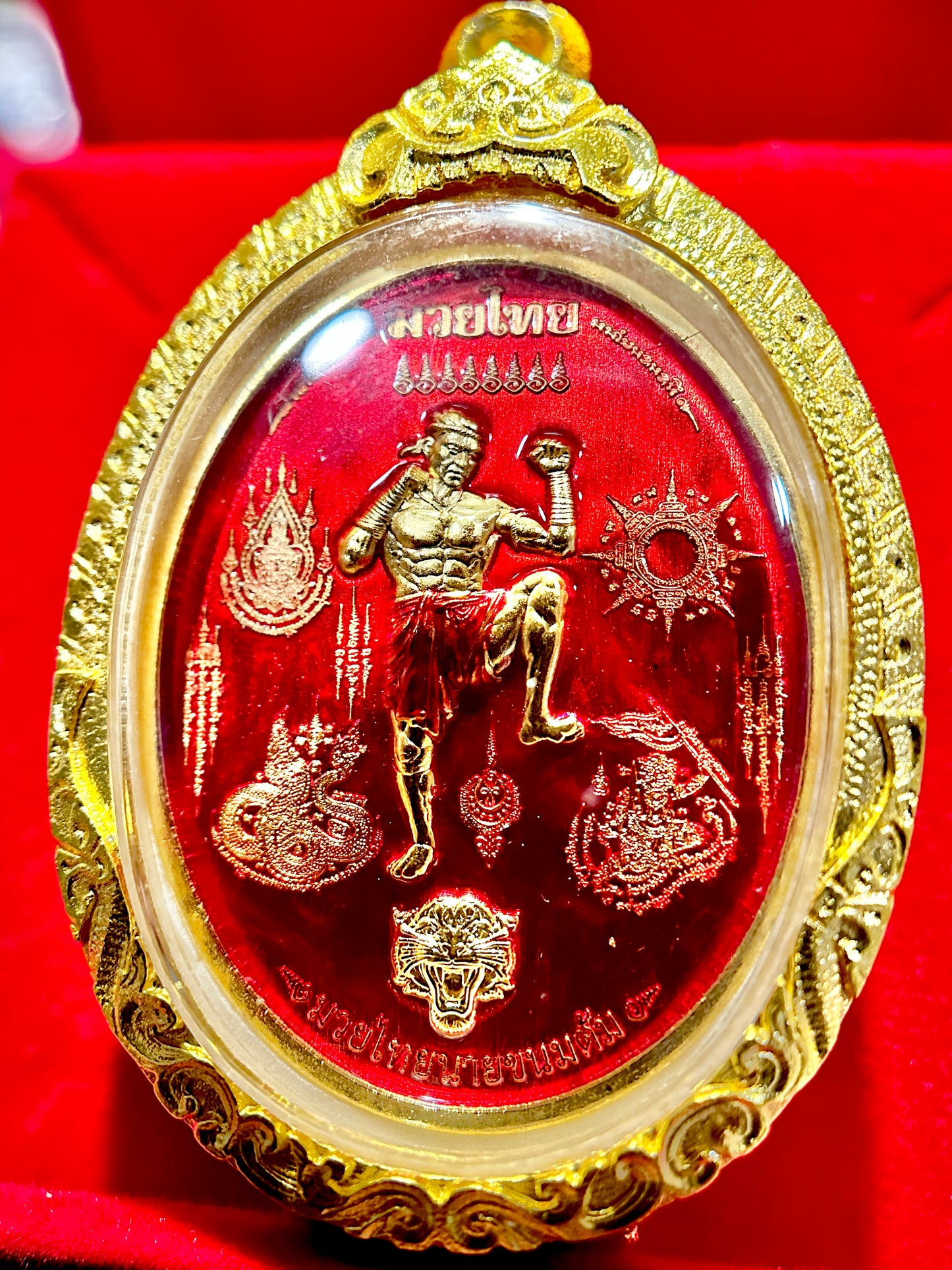 Nai Khanom Tom Signature Amulet (Red & Gold Edition)