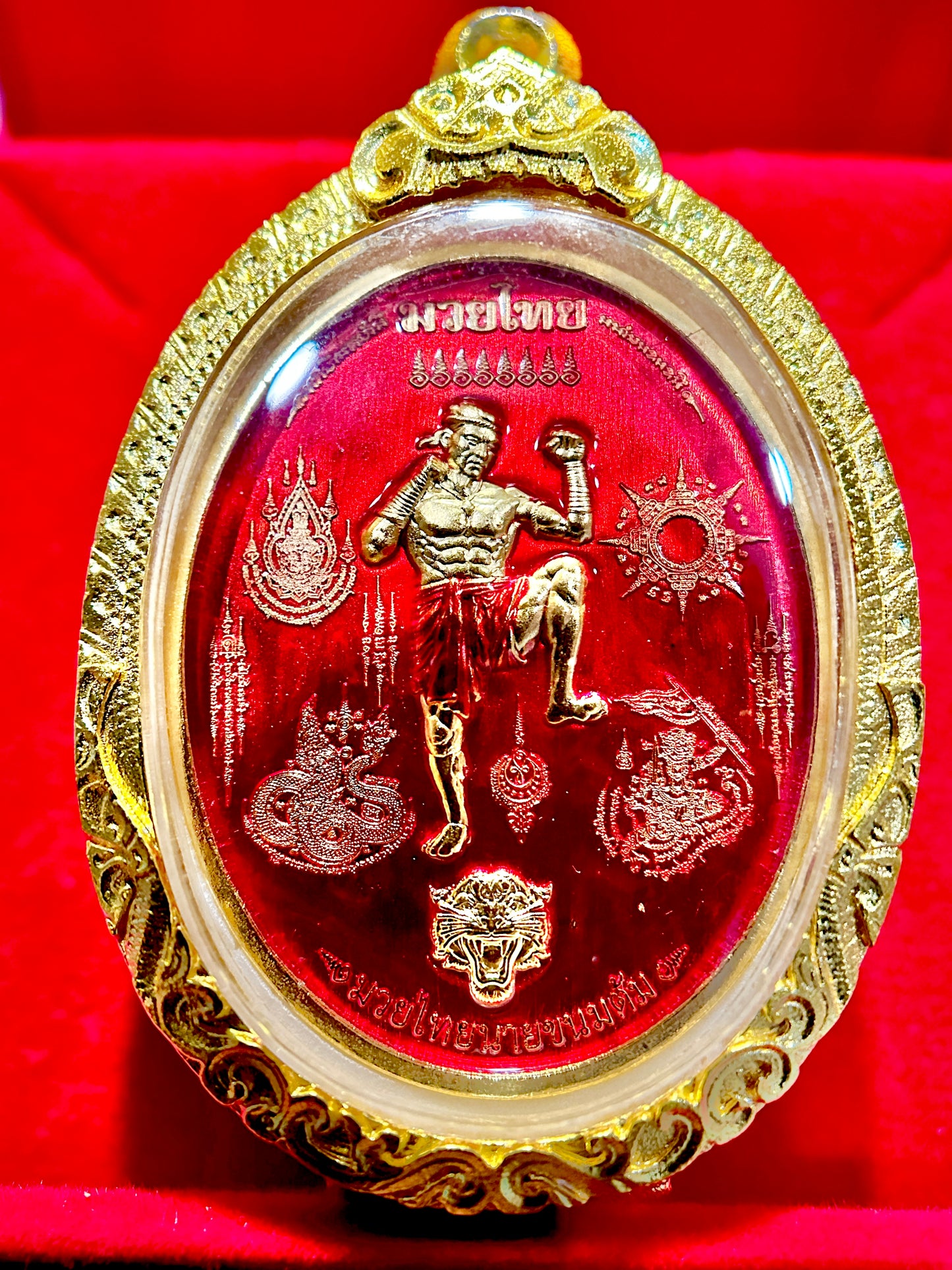 Nai Khanom Tom Signature Amulet (Red & Gold Edition)