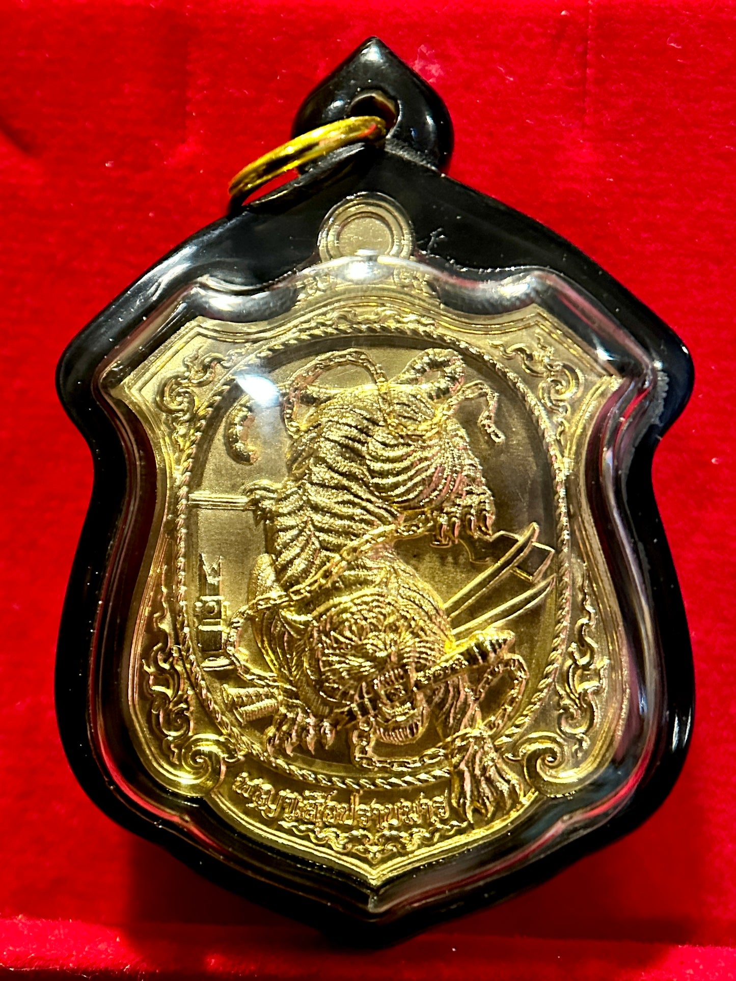 Bound Tiger Guardian Amulet - Brilliant Gold Edition (Black Case)