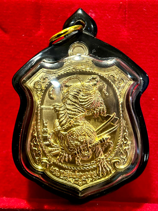 Bound Tiger Guardian Amulet - Brilliant Gold Edition (Black Case)