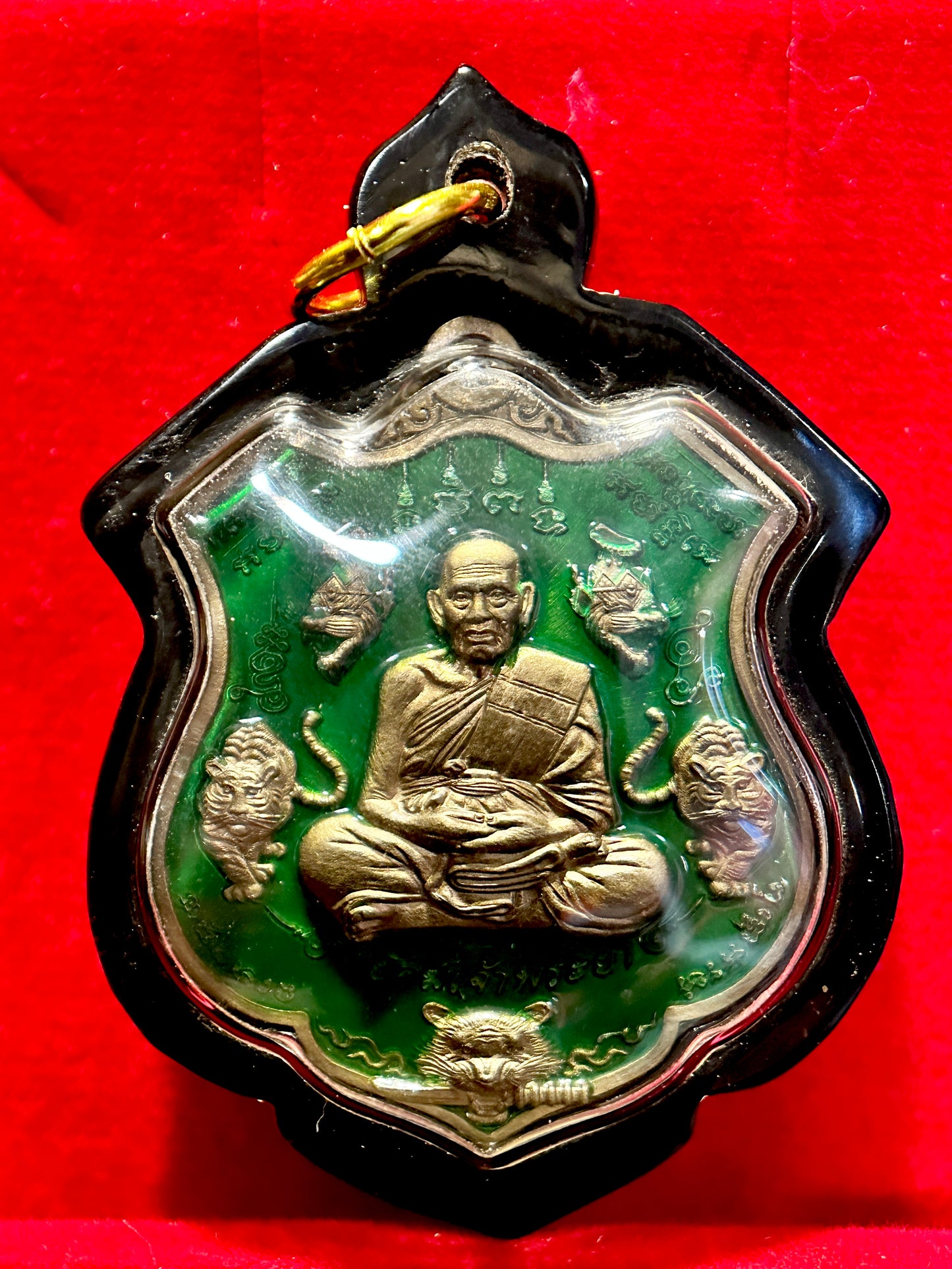 Tiger Courage (Green/ Brushed Gold)