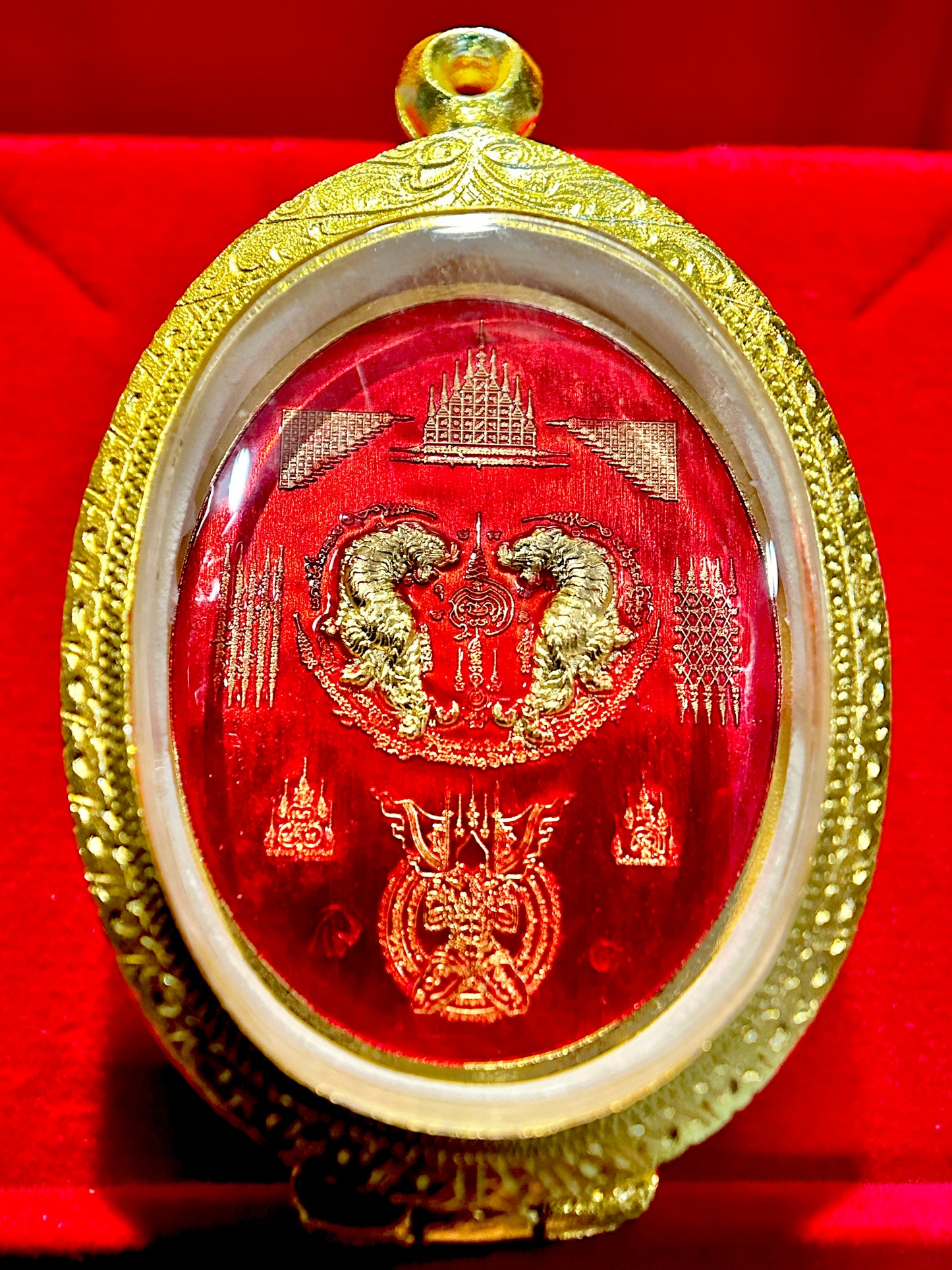 Nai Khanom Tom Signature Amulet (Red & Gold Edition)