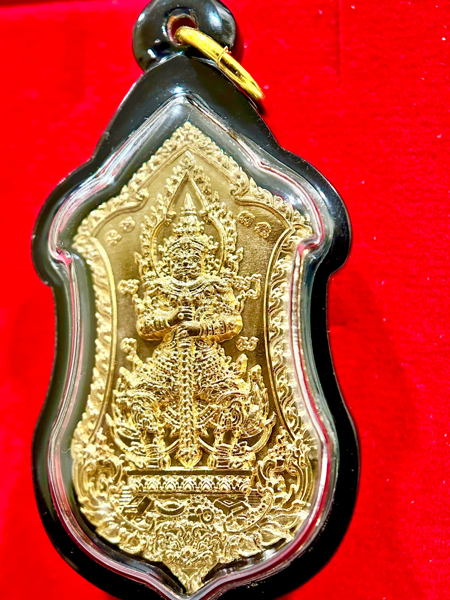 Tao Wessuwan & Dragon Guardian Amulet (Gold)