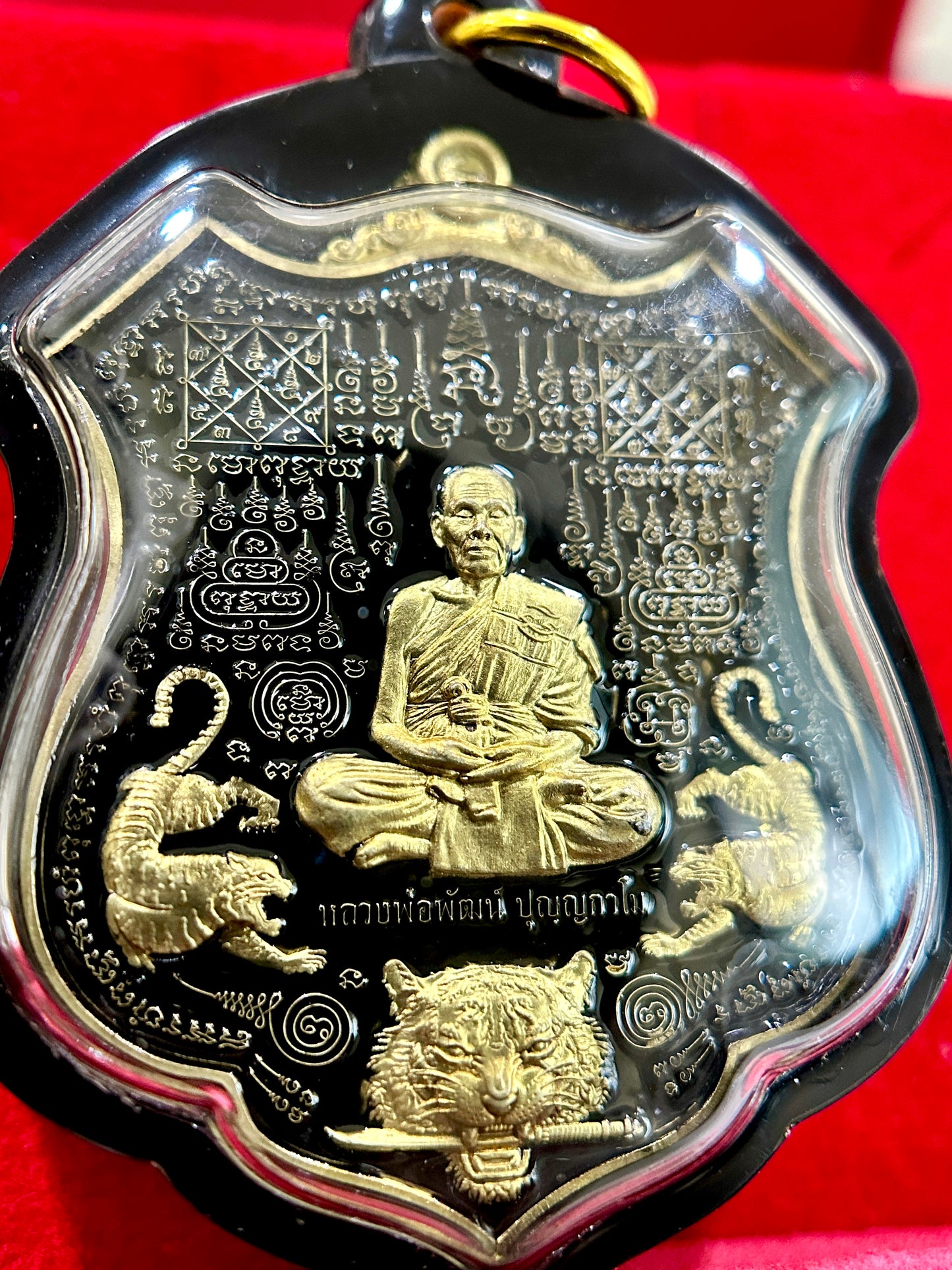 Luang Phor Phat Black Tiger Guardian Amulet