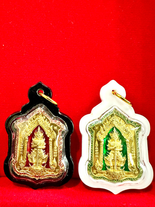 Divine Guardian & Monk Amulets (Sacred Pair)