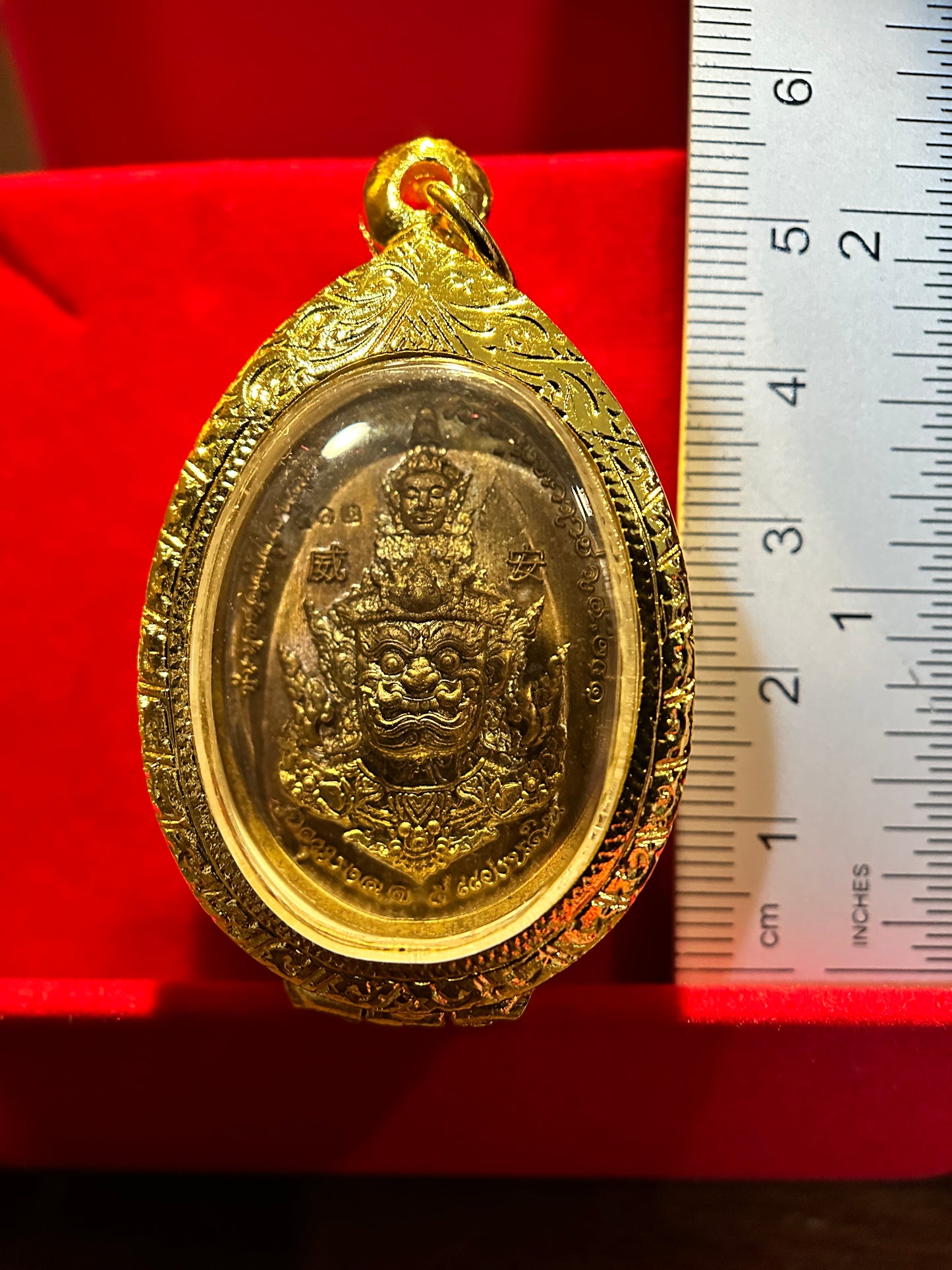 Tao Wessuwan & Phra Phrom Protection Amulet (Purple)