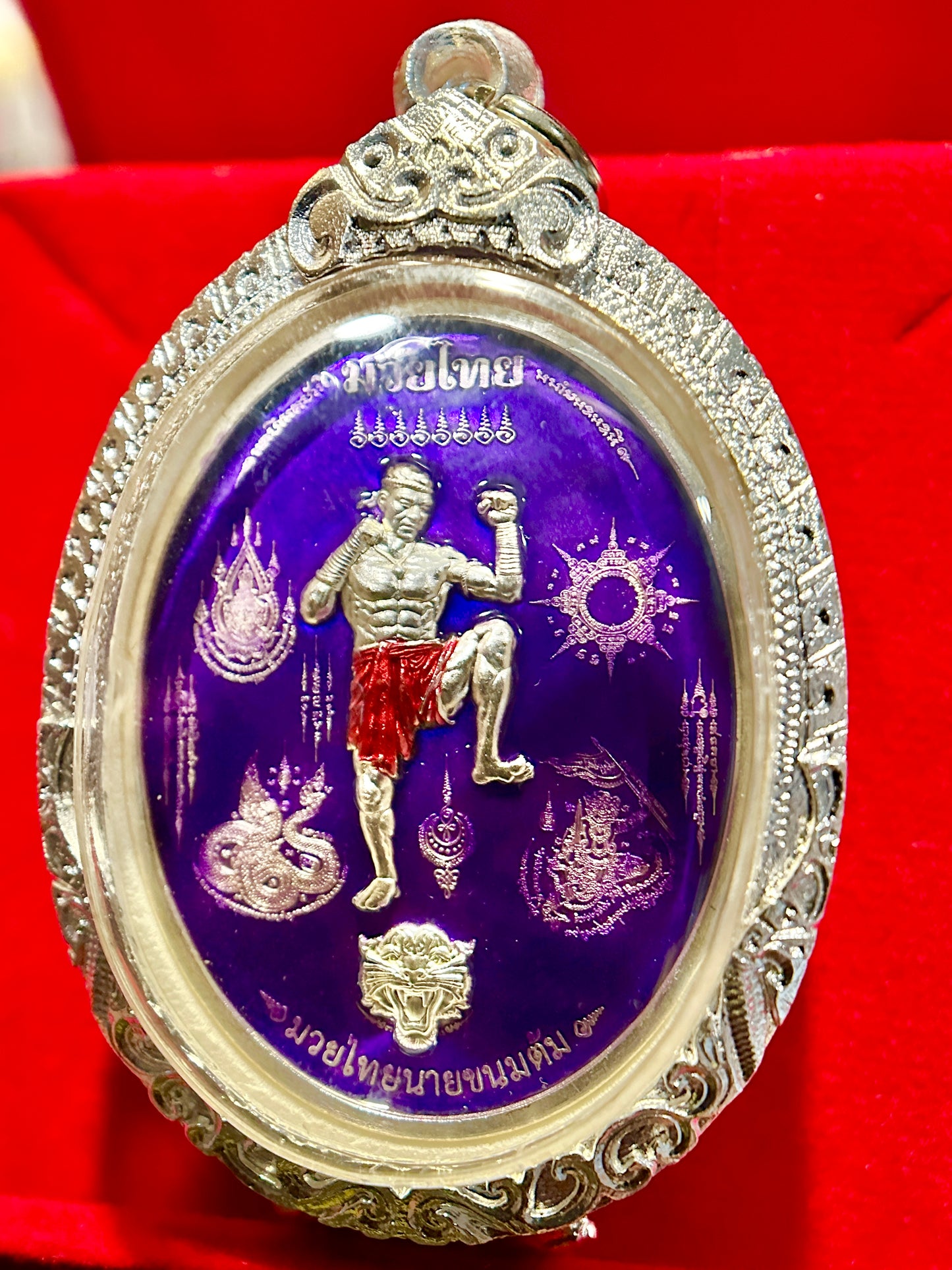 Nai Khanom Tom Signature Amulet (Purple & Silver Edition)