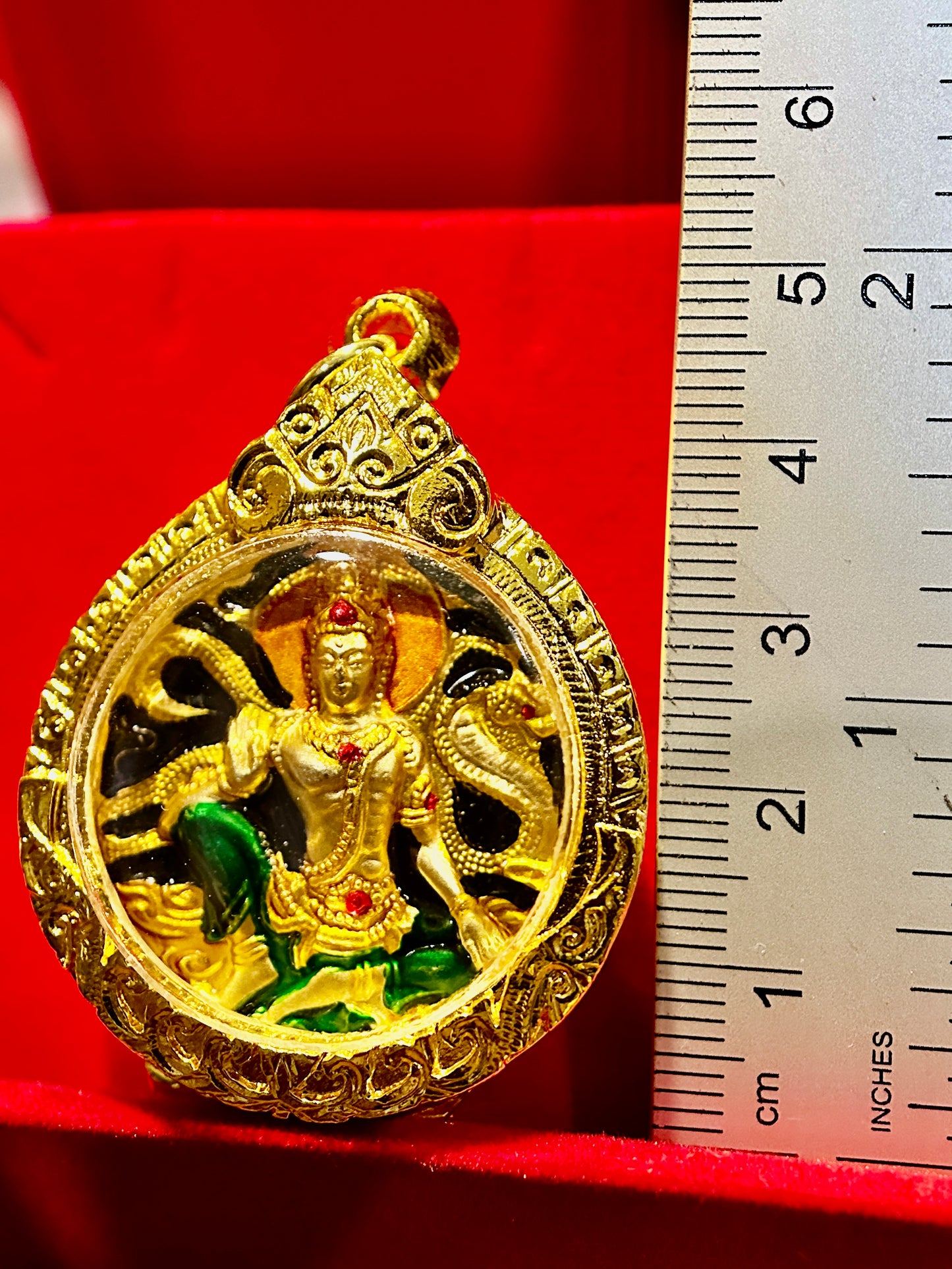 Naga-Protected Bodhisattva (Multicolor/Gold)