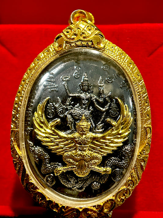 Phra Narai & Garuda with Rahu (Gold Guardian Edition)