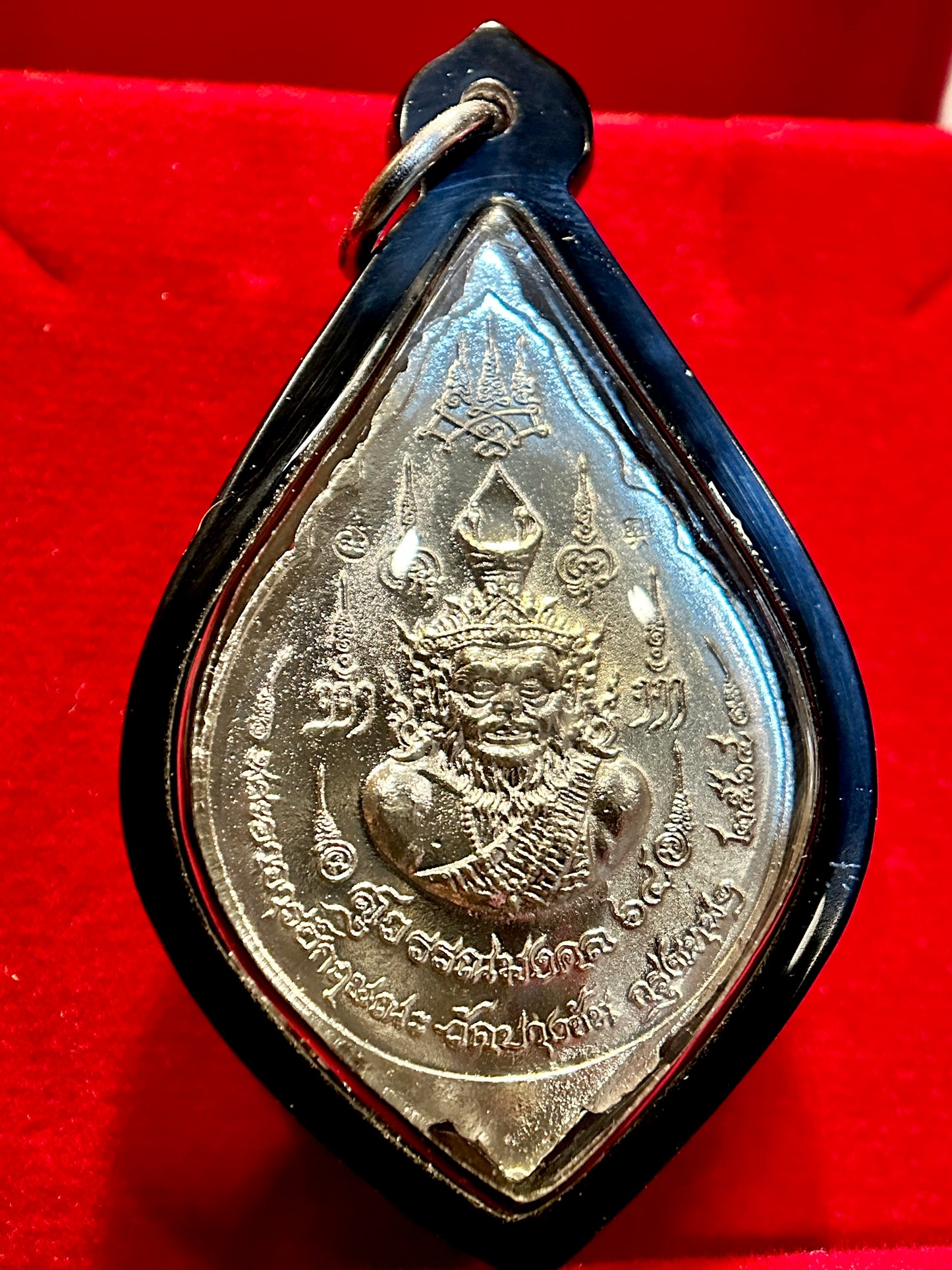 Tao Wessuwan & Lersi Divine Guardian Amulet (Tri-Color Black Edition)