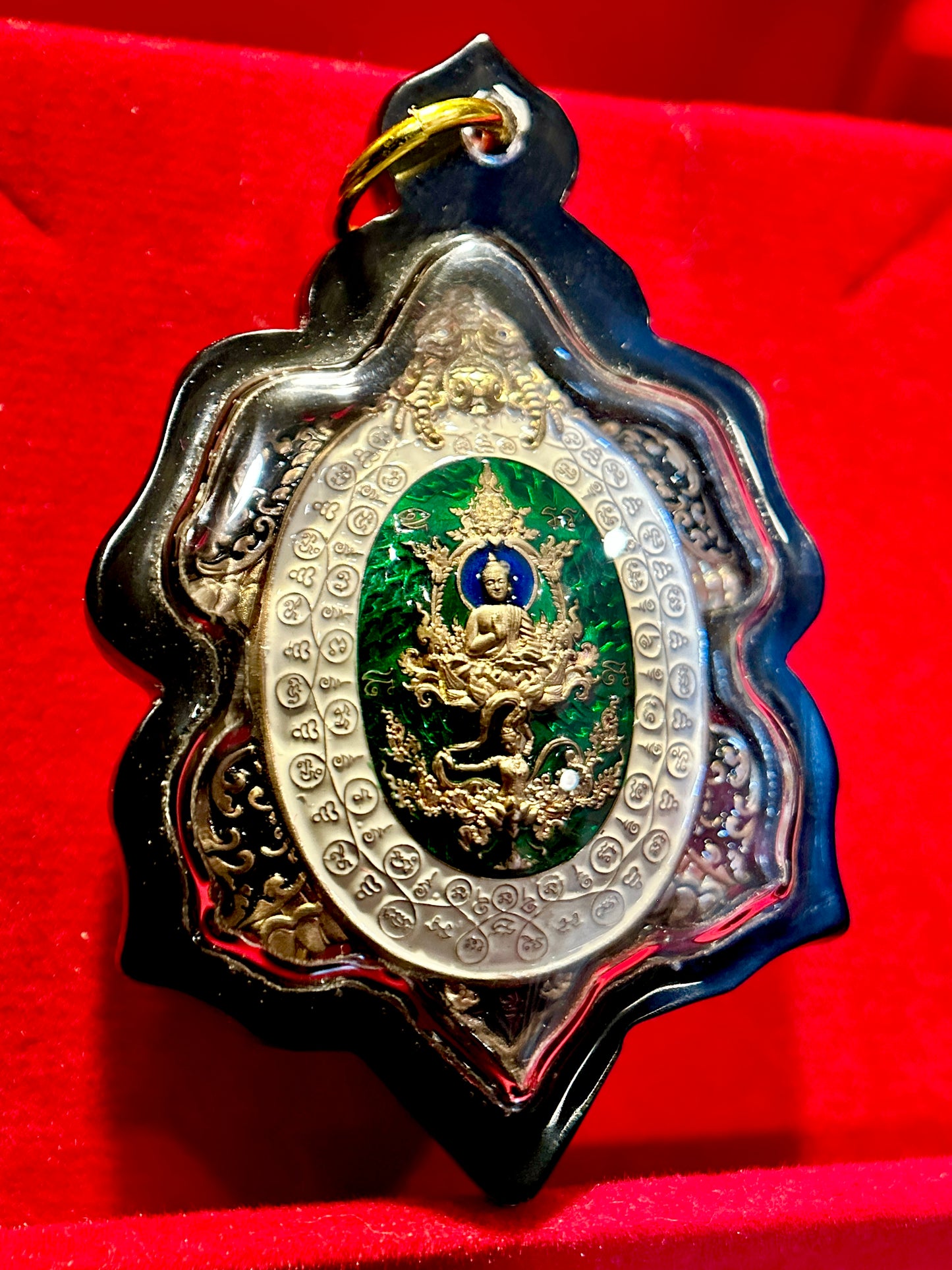 Turtle Shield of Wisdom (Green & White)