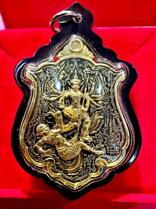Kali/Shiva & Triple Hanuman (Black/Gold)