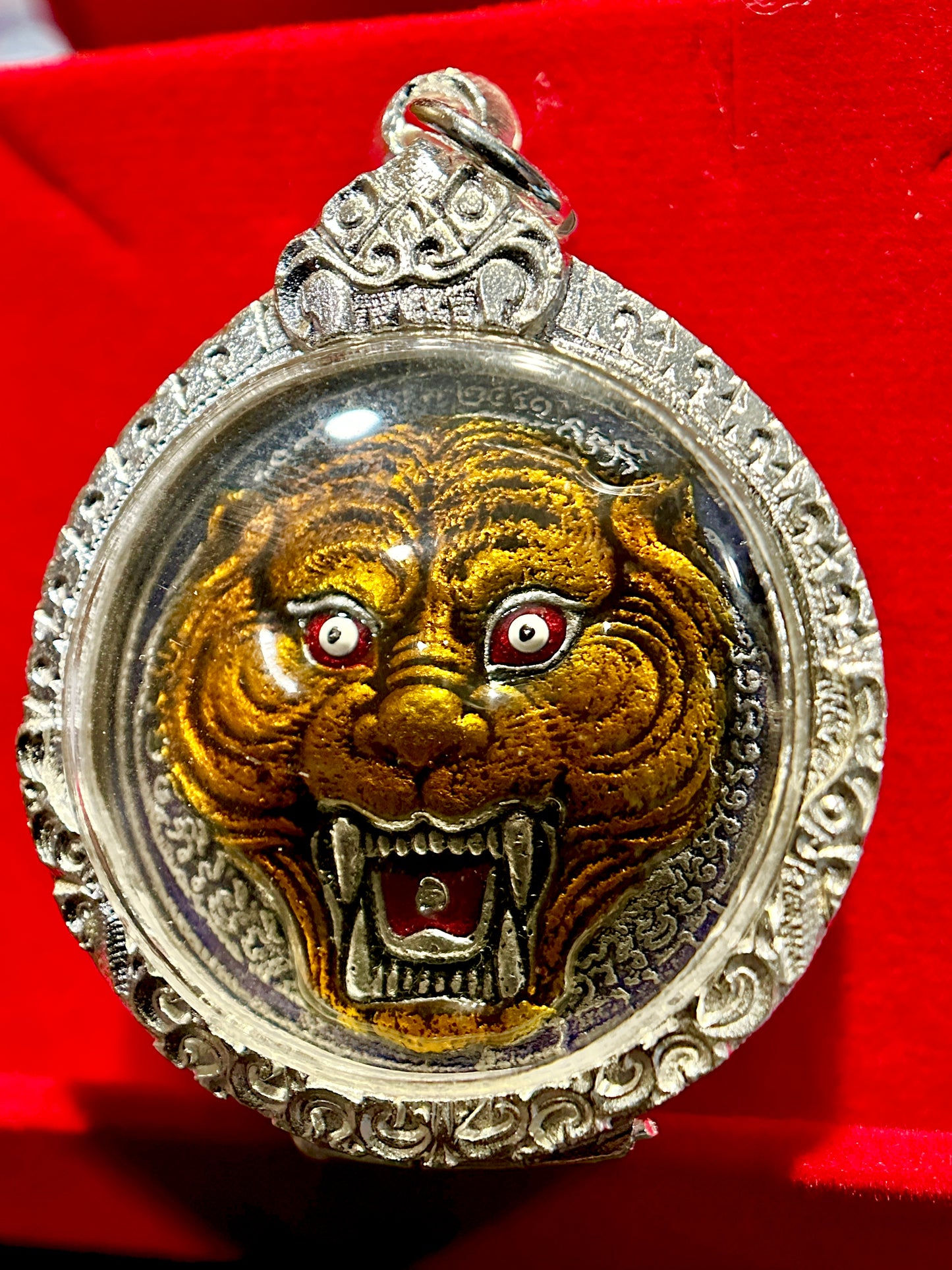 Tiger Spirit & Luang Po Suea Monk Blessing (Purple)