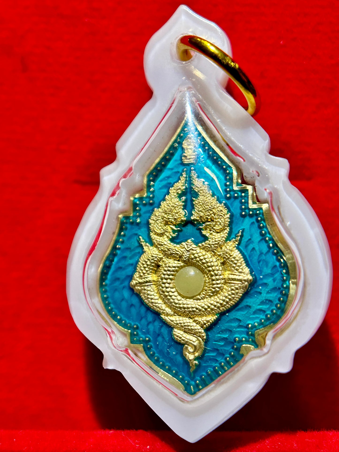 Twin Naga Eye of Protection (Turquoise/Gold)