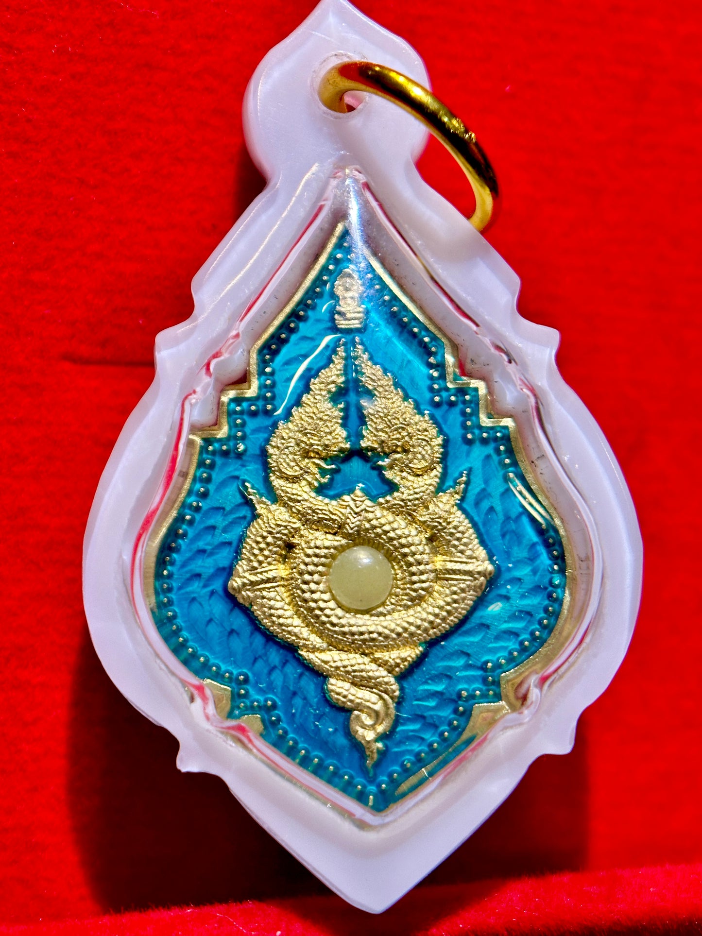 Twin Naga Eye of Protection (Turquoise/Gold)