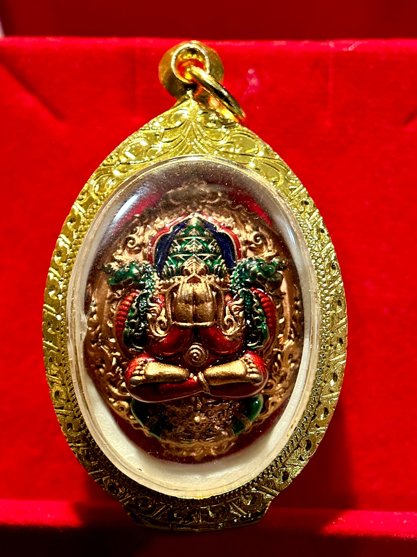 Phra Buddha 5-Head Naga & Phra Pidta Amulet