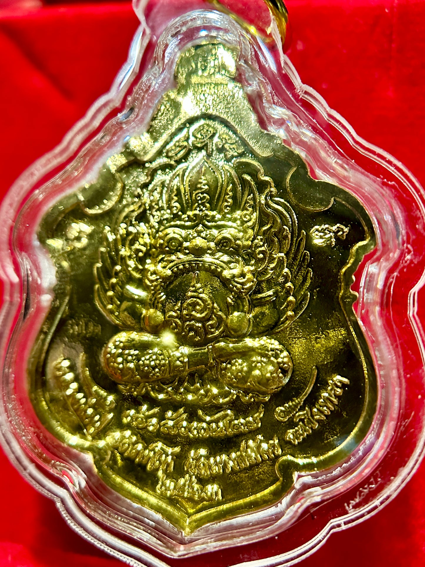 Garuda & Rahu Royal Crest (Red/Gold)