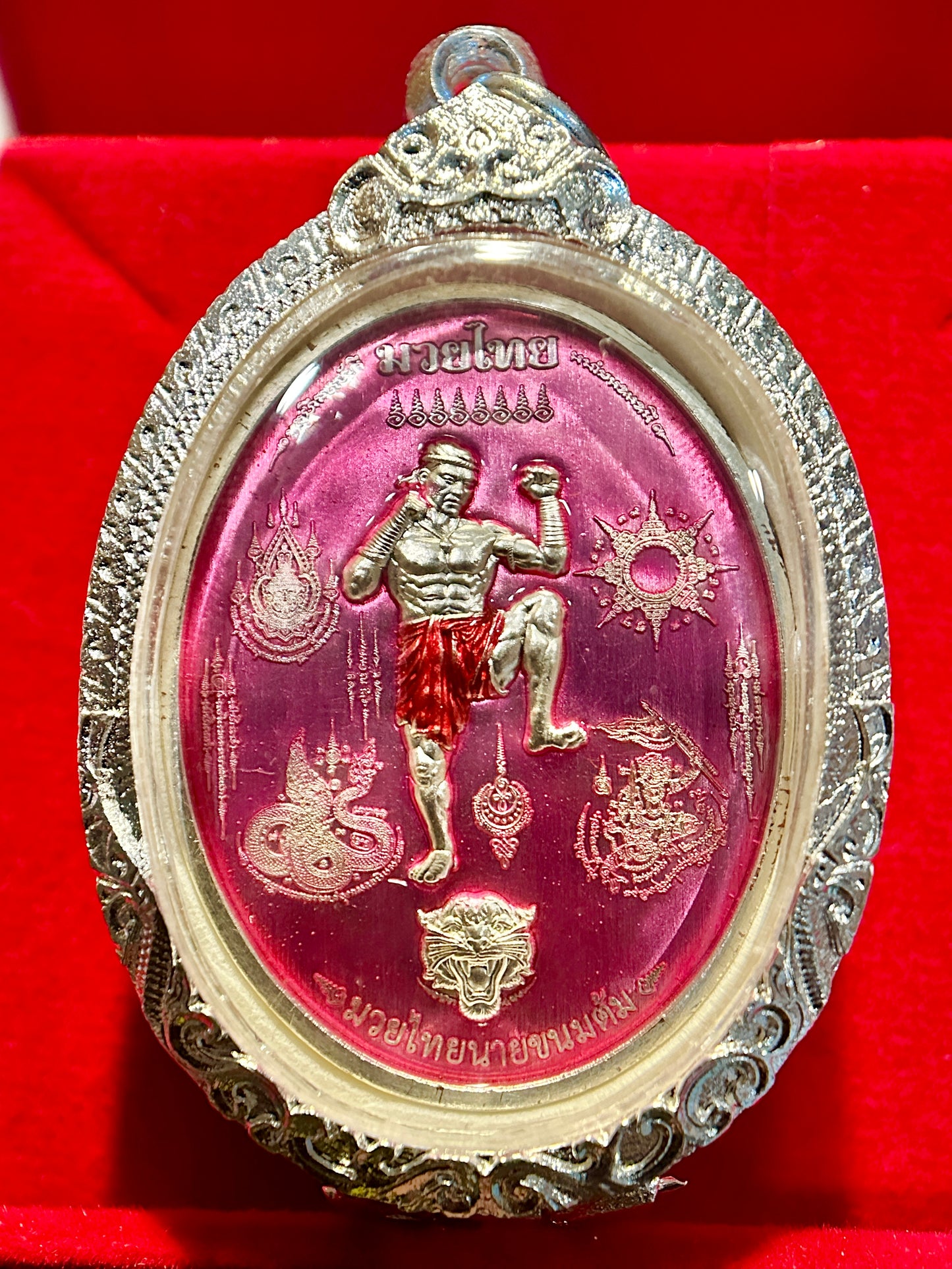 Nai Khanom Tom Signature Amulet (Pink & Silver Edition)
