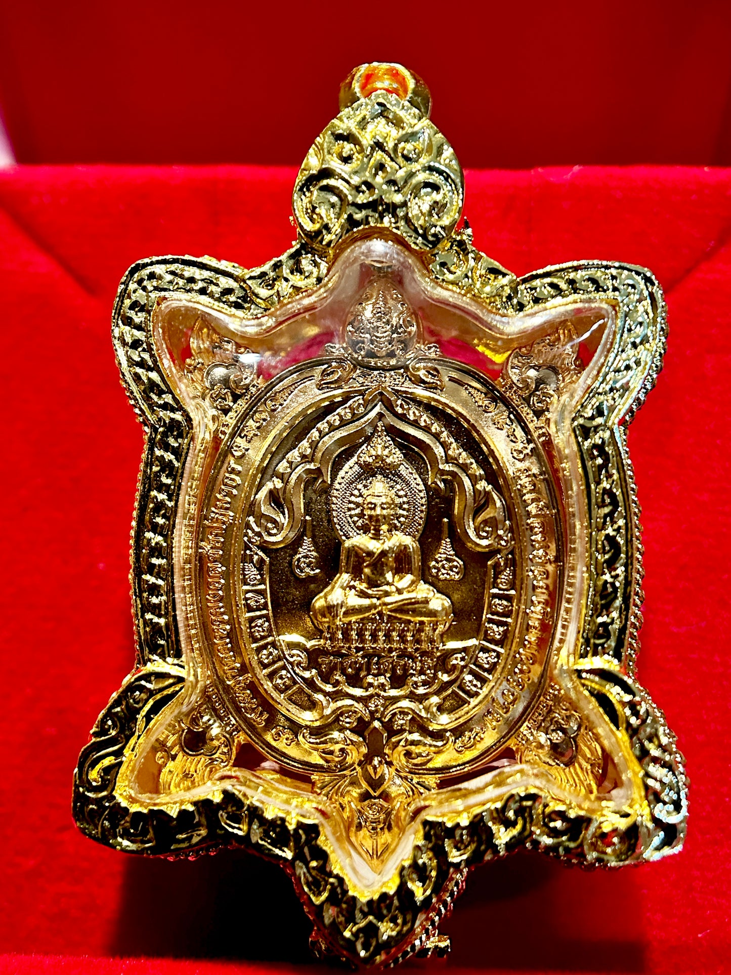 Phra Kring Maha Mongkol Turtle Amulet (Gold Edition)