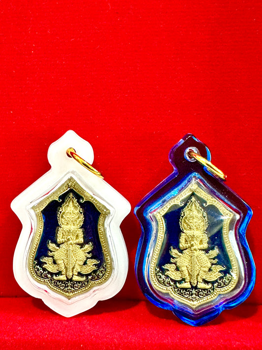 Tao Wessuwan Compact Guardian Amulets (Sacred Pair)