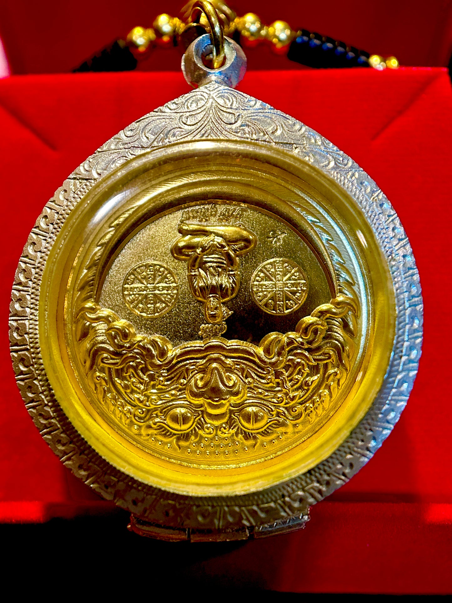 Golden Rahu & Monk Fortune (Double Sided)