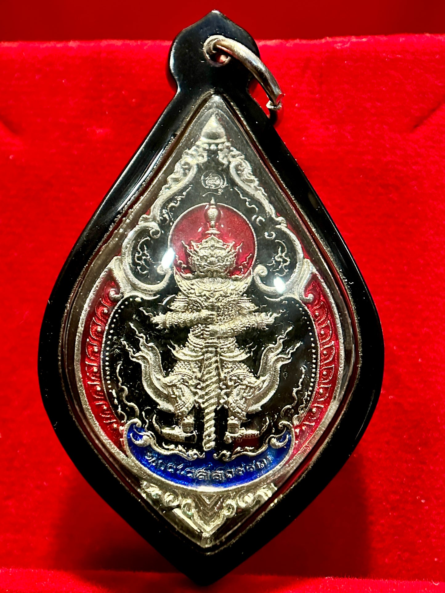 Tao Wessuwan & Lersi Divine Guardian Amulet (Tri-Color Black Edition)