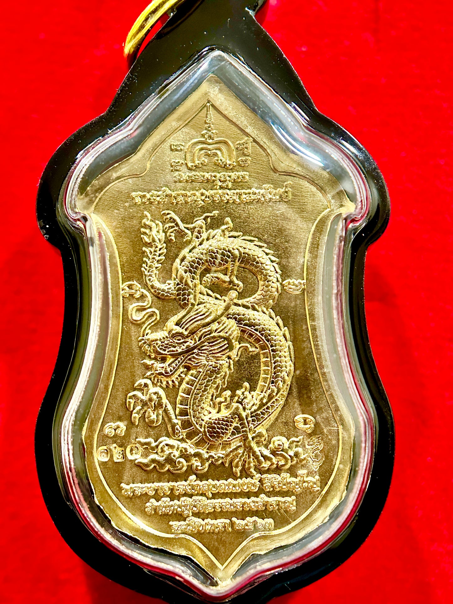 Tao Wessuwan & Dragon Guardian Amulet (Gold)