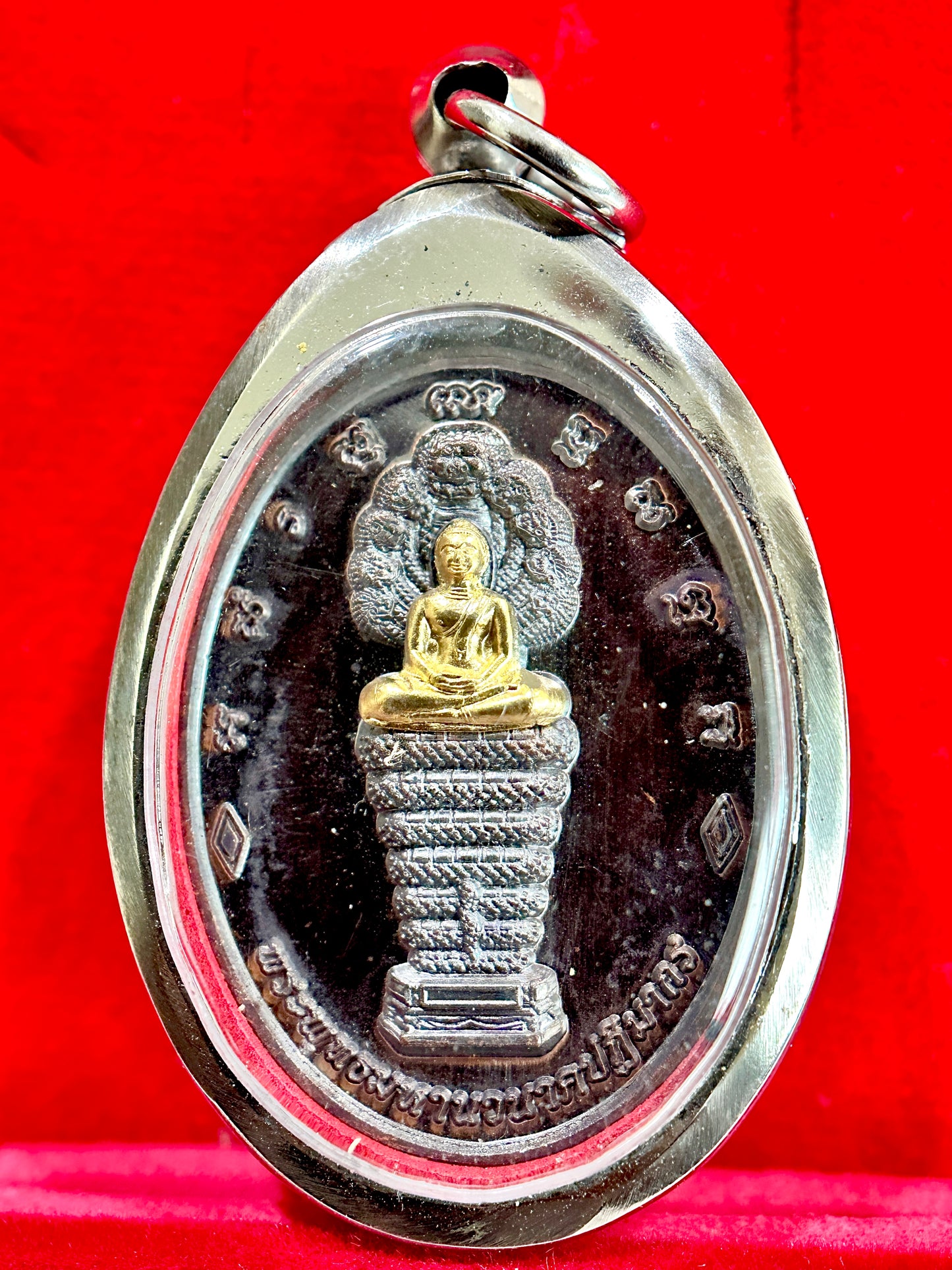 Naga Buddha & Sacred Bull (Gold & Silver)
