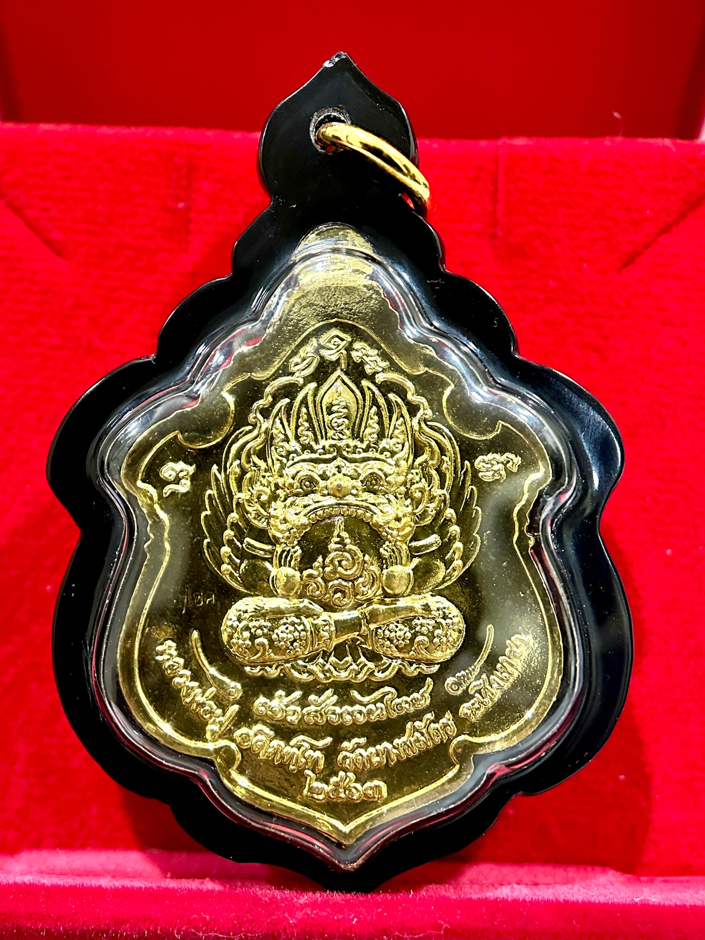 Garuda & Rahu Royal Crest (Red/Gold)