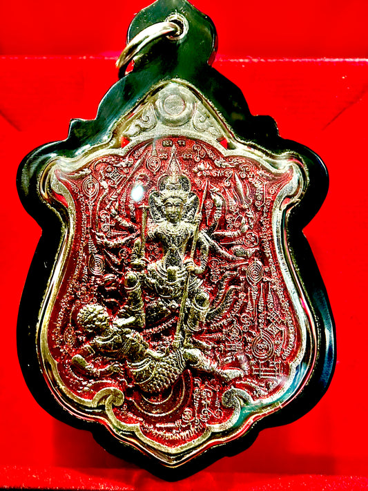 Kali/Shiva & Triple Hanuman (Red/Silver)