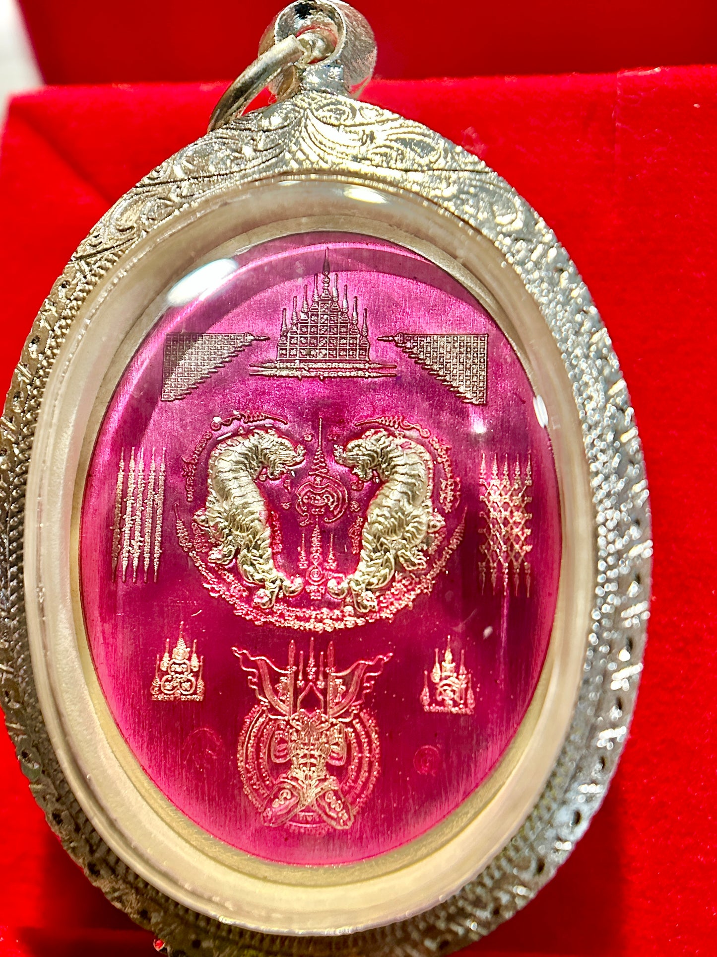 Nai Khanom Tom Signature Amulet (Pink & Silver Edition)