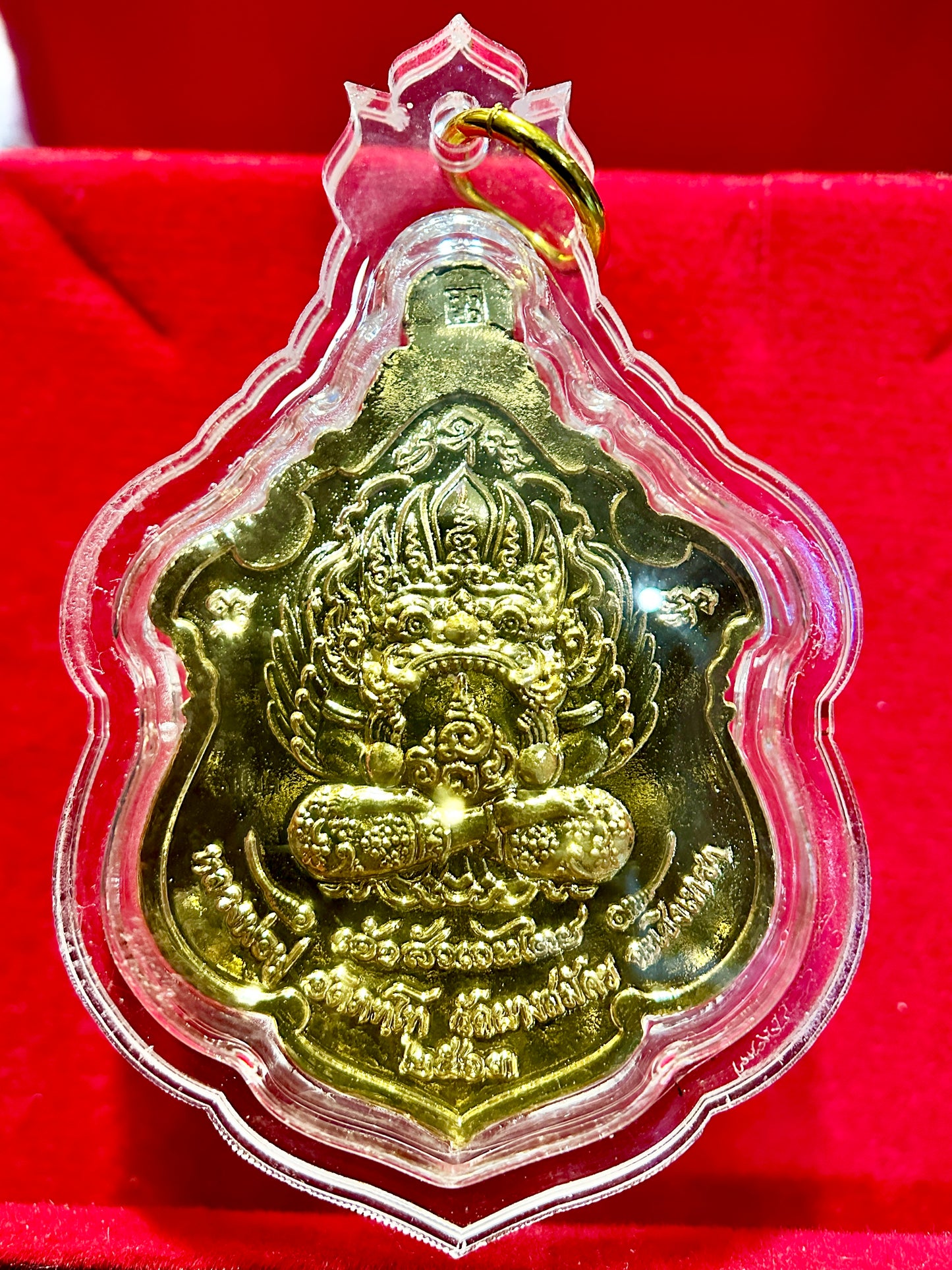 Garuda & Rahu Royal Crest (Red/Gold)