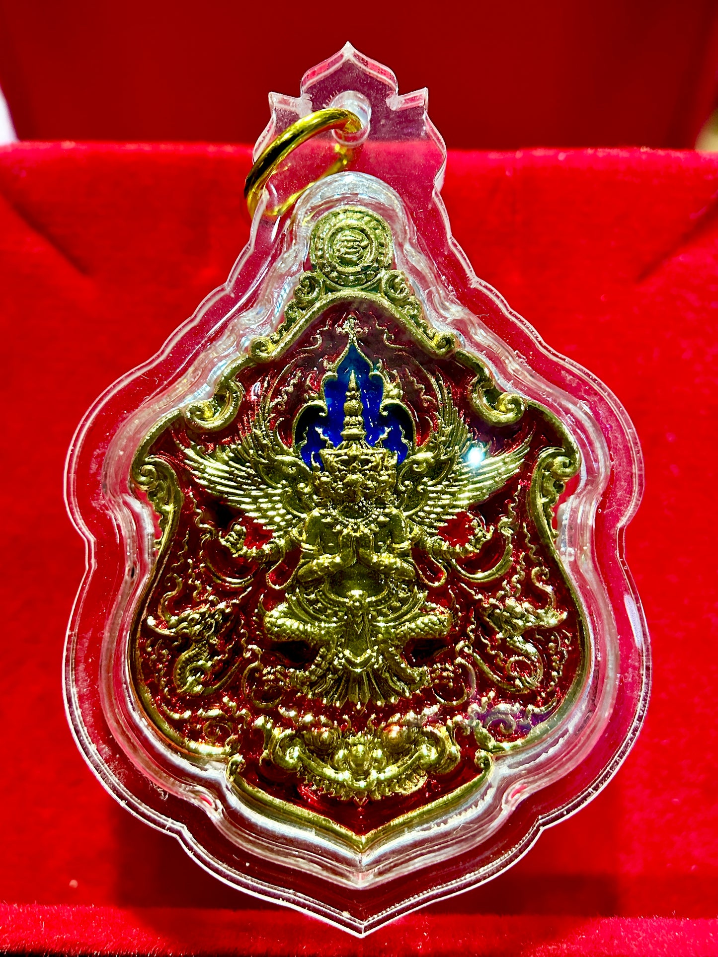 Garuda & Rahu Royal Crest (Red/Gold)