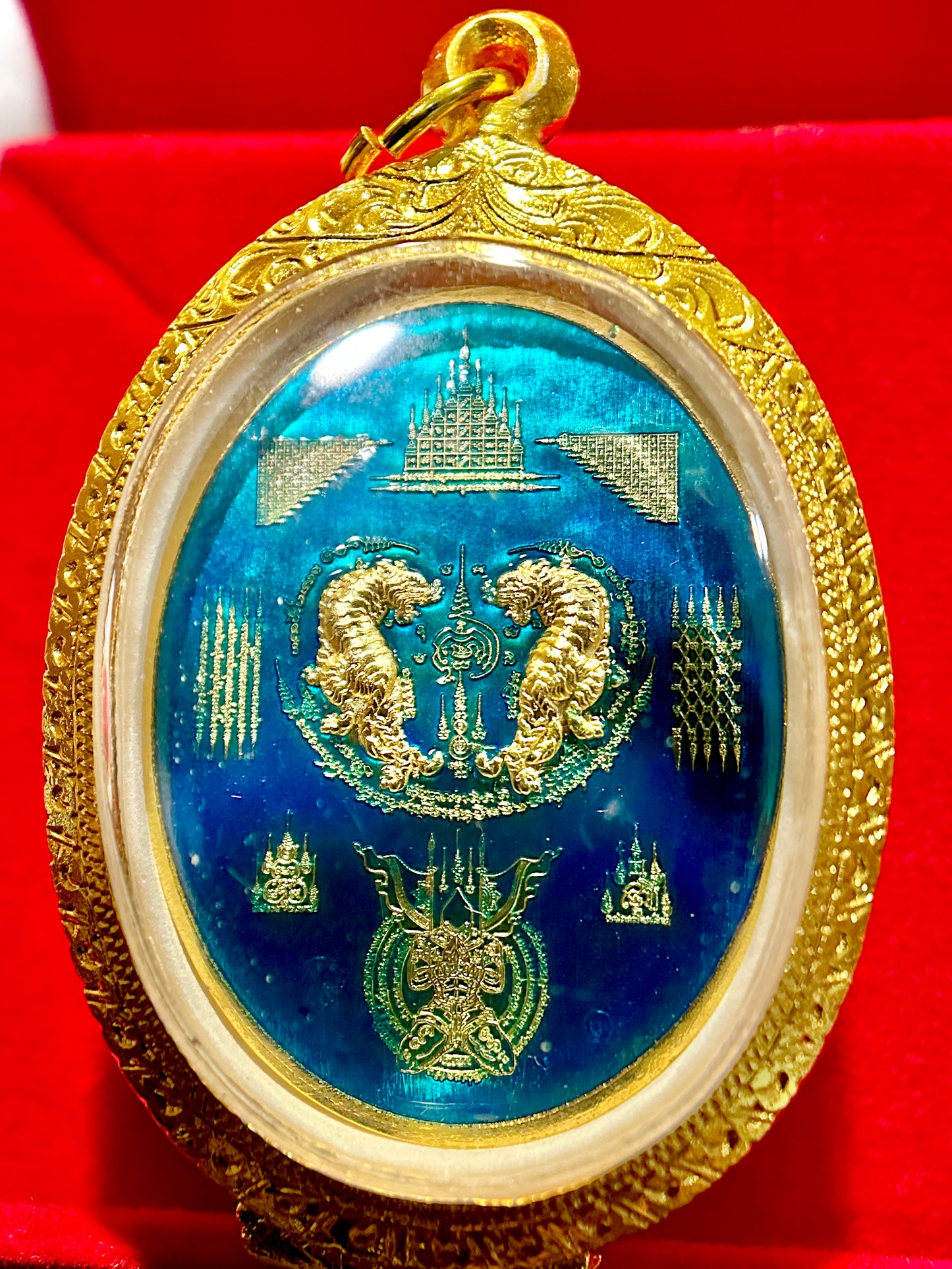 Nai Khanom Tom Signature Amulet (Ocean Blue & Gold Edition)