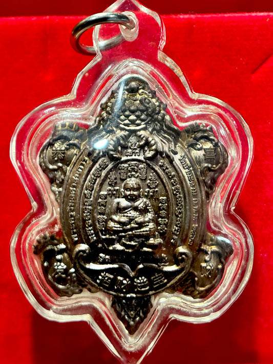 Monk of Fortune & Dragon of Power (Darkened Bronze Turtle)