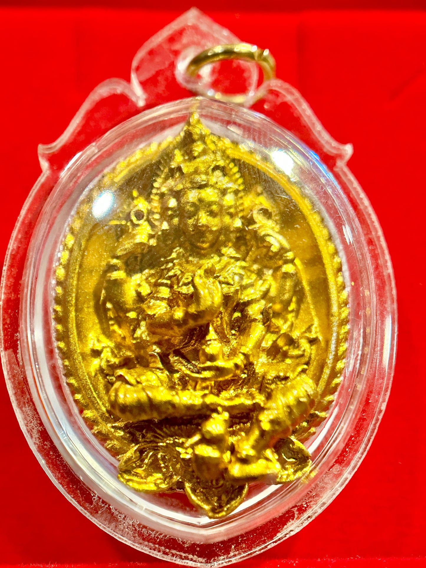 Phra Phrom Four-Faced Blessing (Gold Relief Edition)