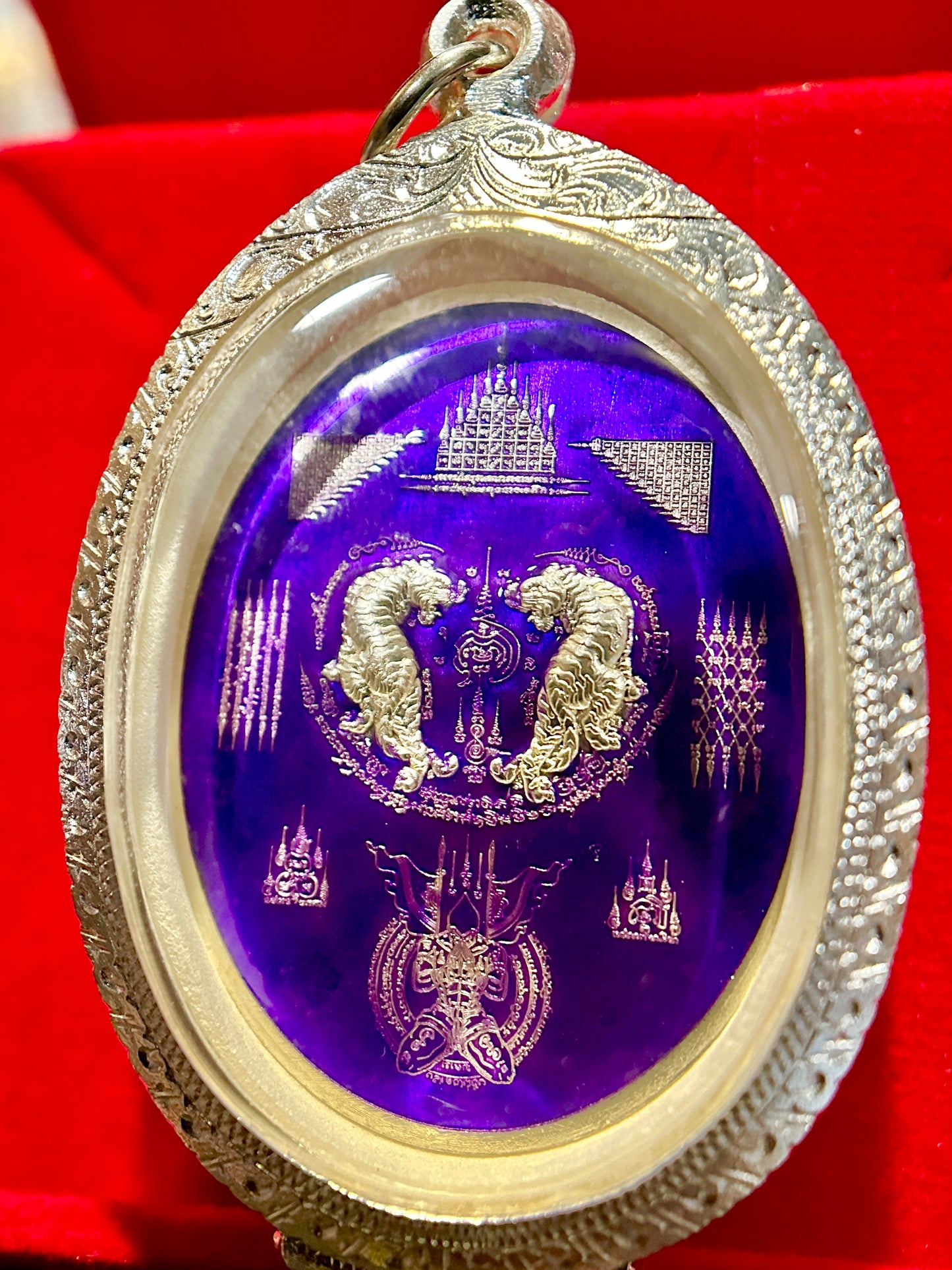 Nai Khanom Tom Signature Amulet (Purple & Silver Edition)