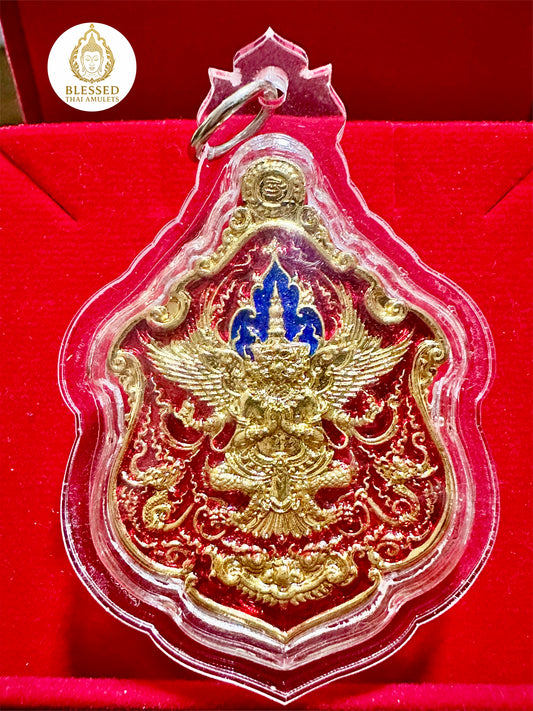 Garuda & Rahu Royal Crest (Red/Gold)