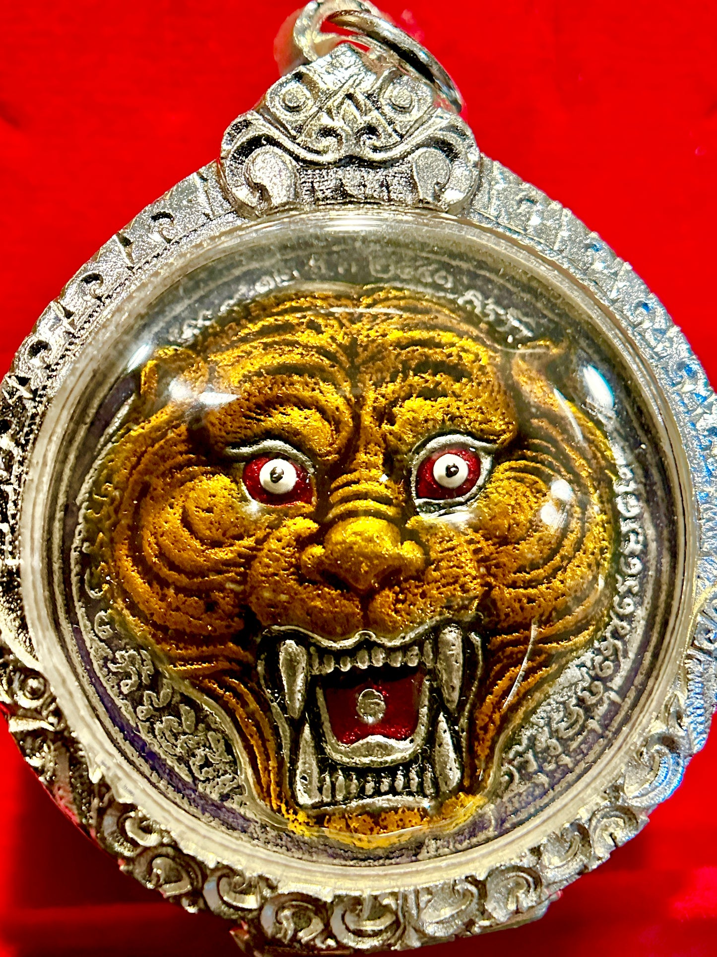 Tiger Spirit & Luang Po Suea Monk Blessing (Purple)