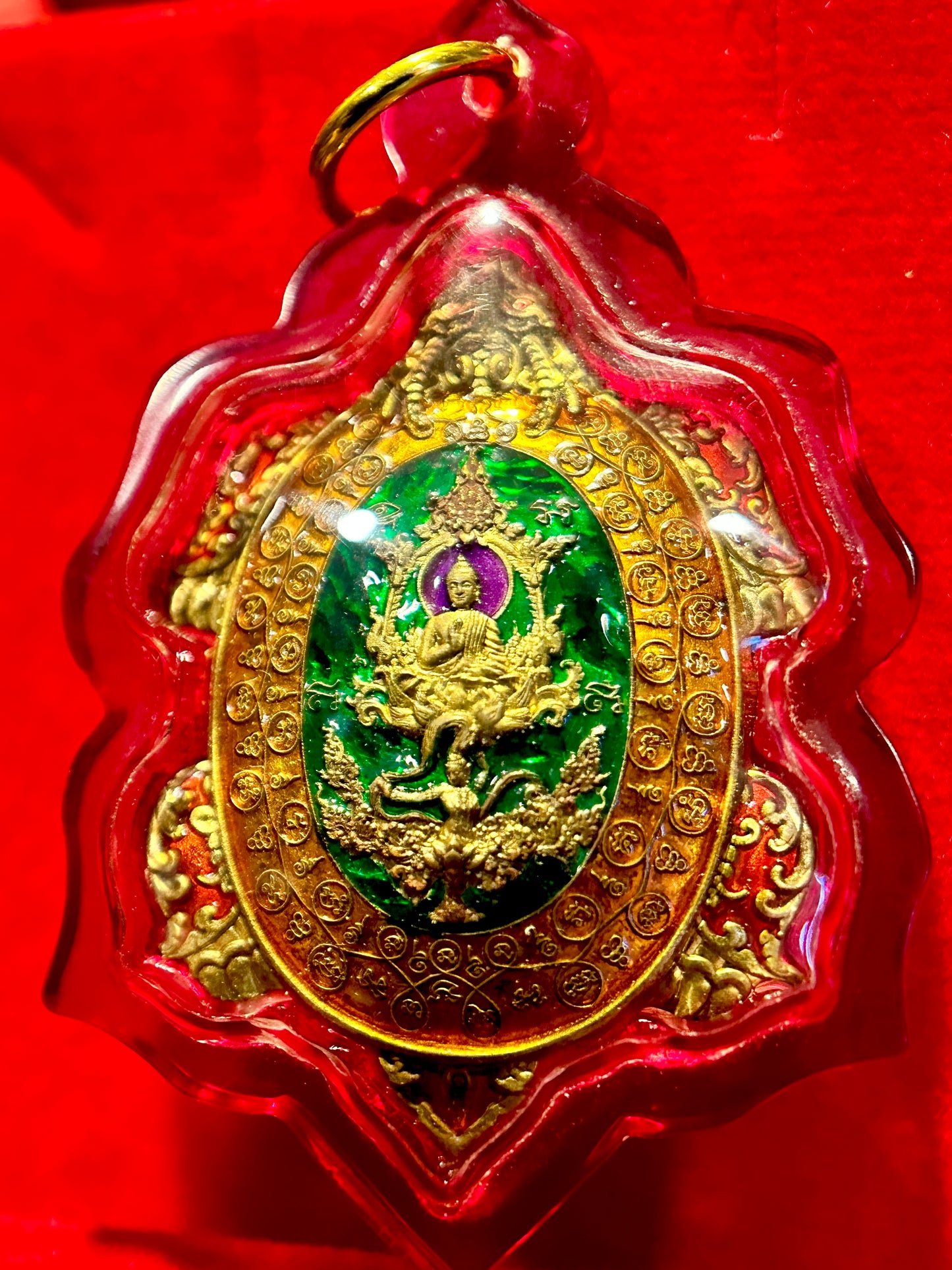 Turtle Shield of Wisdom (Green & Orange)
