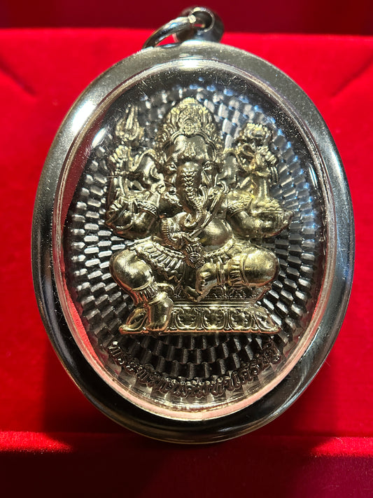 Ganesha Maha Ruesi Om Yantra (Silver)