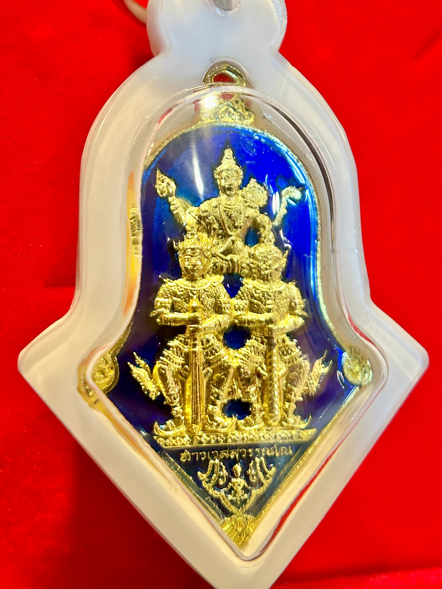 Phra Vishvarupa & Tao Wessuwan Guardian (Blue Enamel)