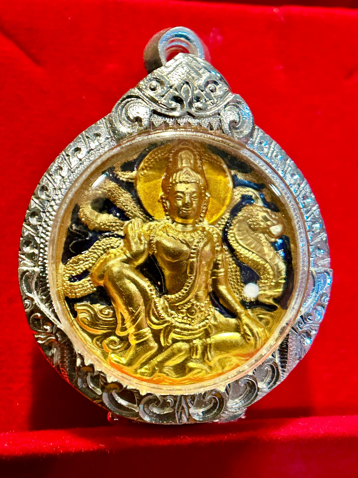 Naga-Protected Bodhisattva (Blue/Gold)