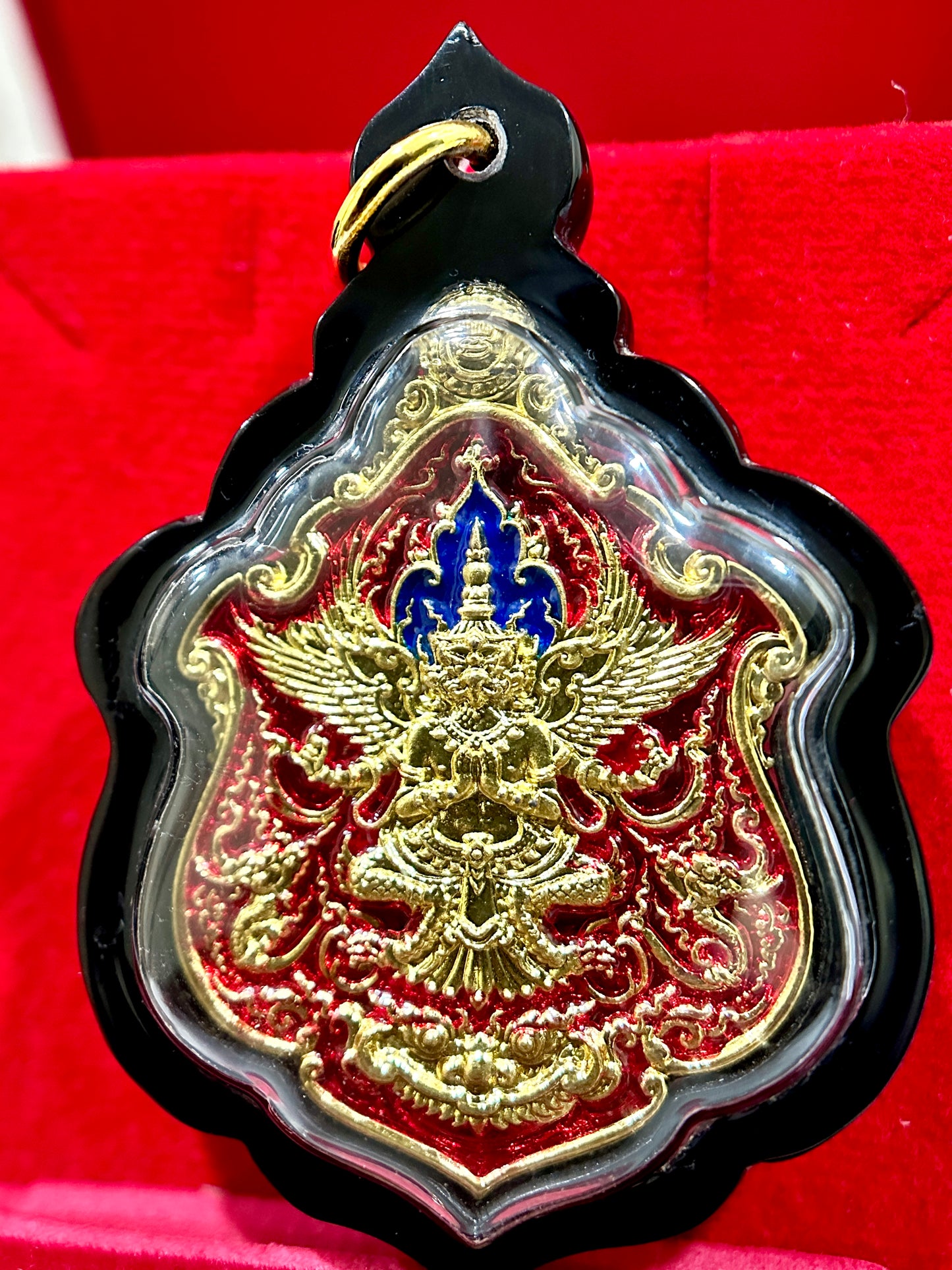 Garuda & Rahu Royal Crest (Red/Gold)