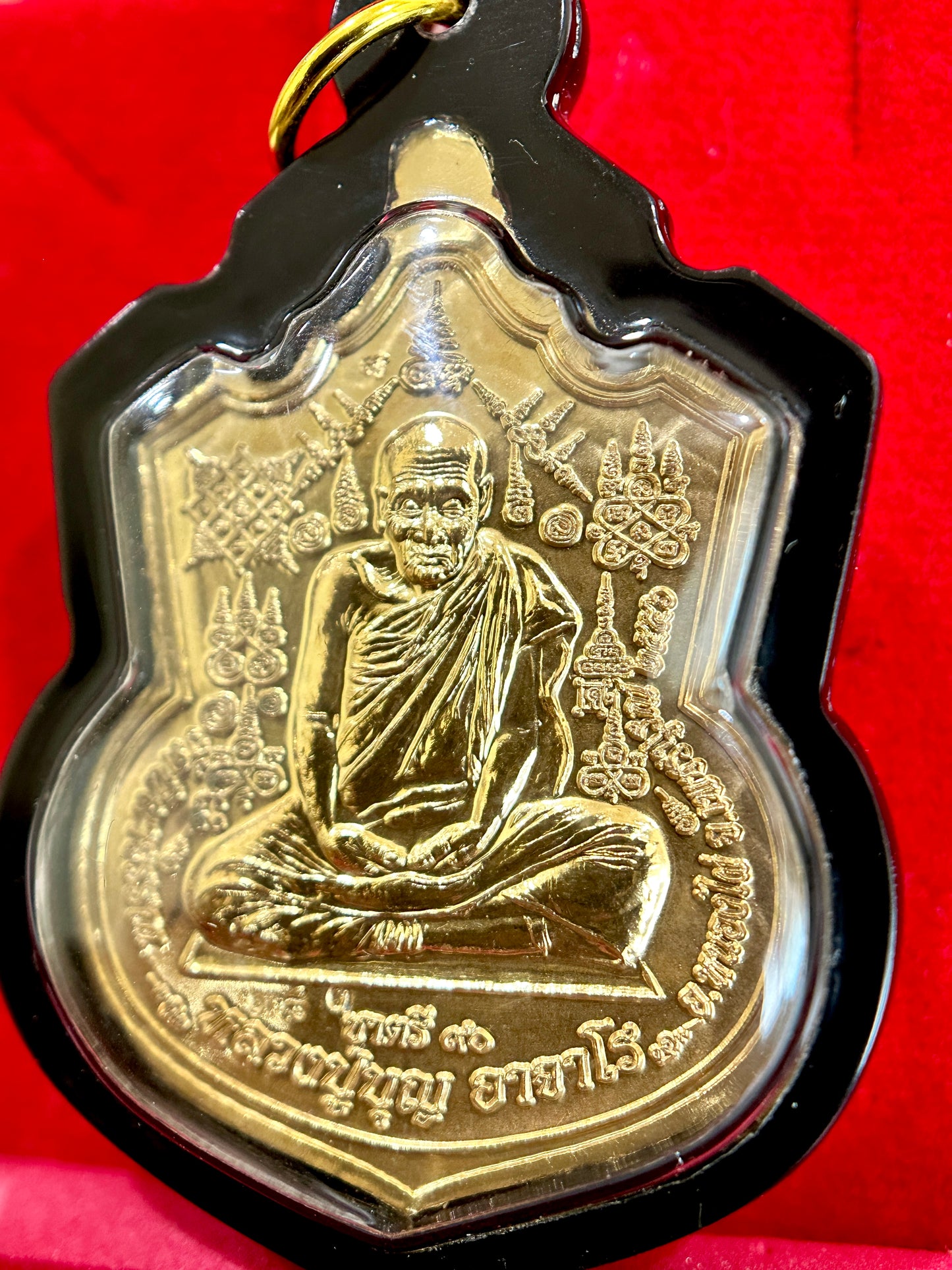 Phra Narai & Garuda Naga Conqueror with Luang Pu Boon (Gold)