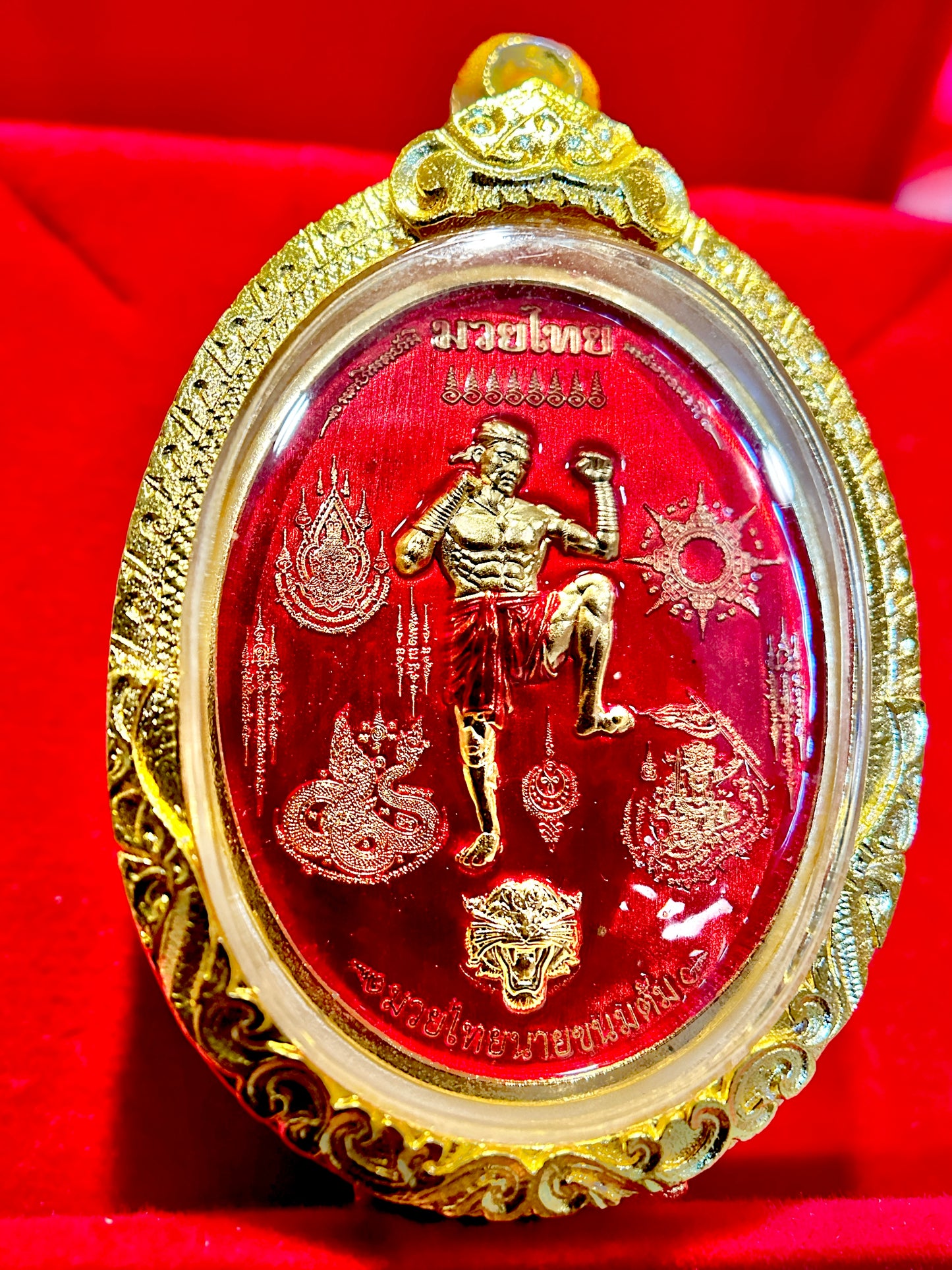 Nai Khanom Tom Signature Amulet (Red & Gold Edition)