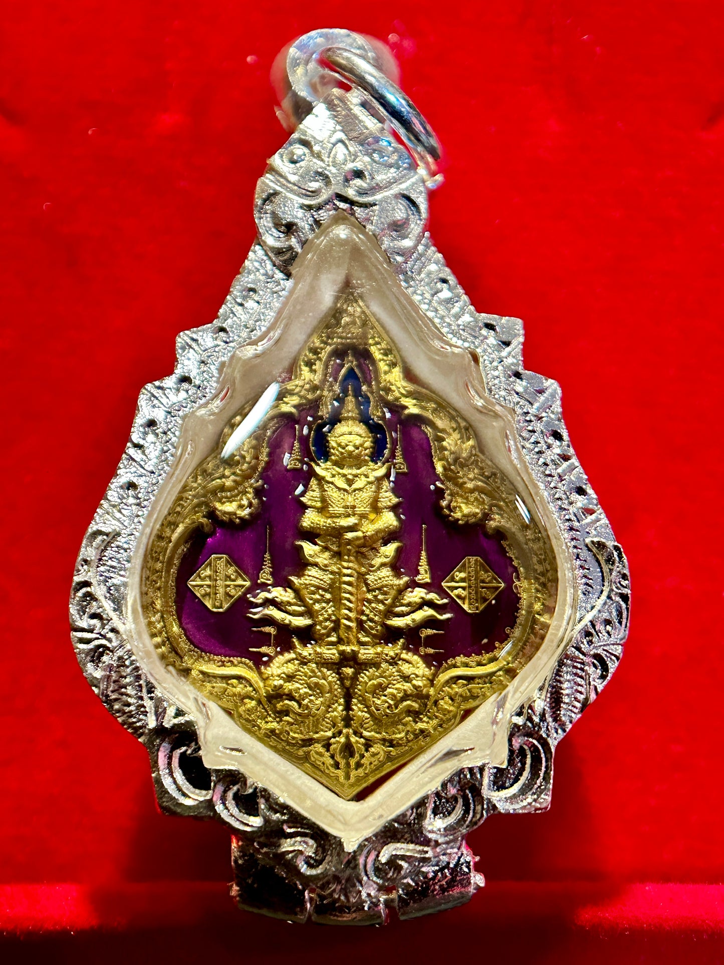Tao Wessuwan Royal Dharma Guardian (Purple/Silver)