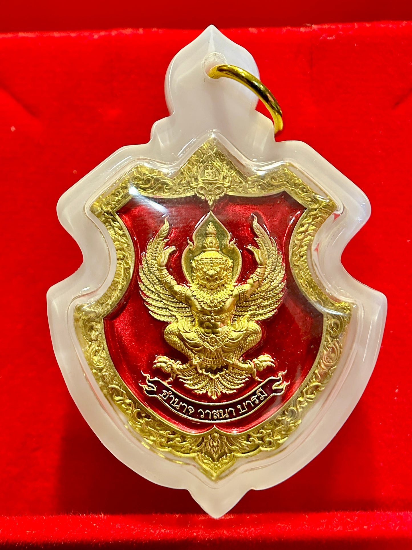 Garuda Royal Crest Amulet (Crimson & Gold Edition)